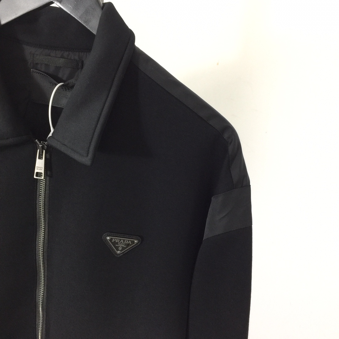Prada Technical Fleece Cardigan With Duchesse Details - 