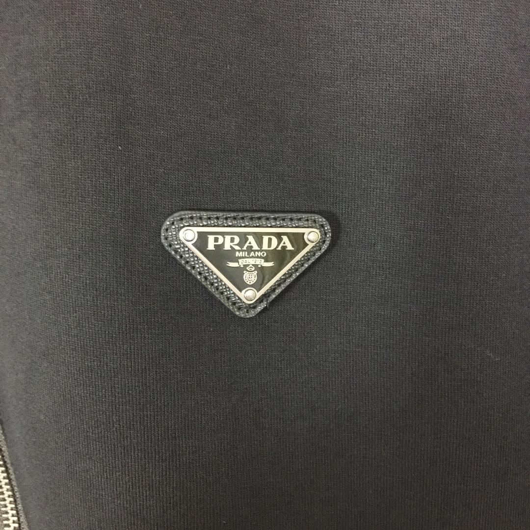 Prada Technical Fleece Cardigan With Duchesse Details - 