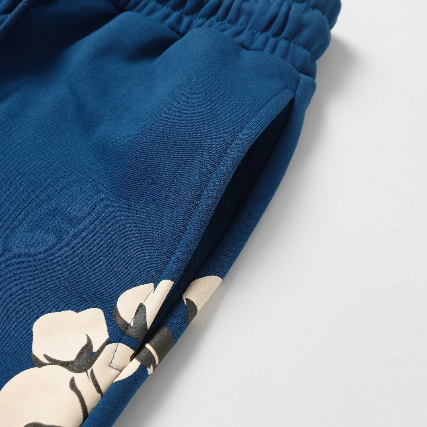Denim Tears Cactus Tears Wreath Sweatpants Blue - PerfectKickZ
