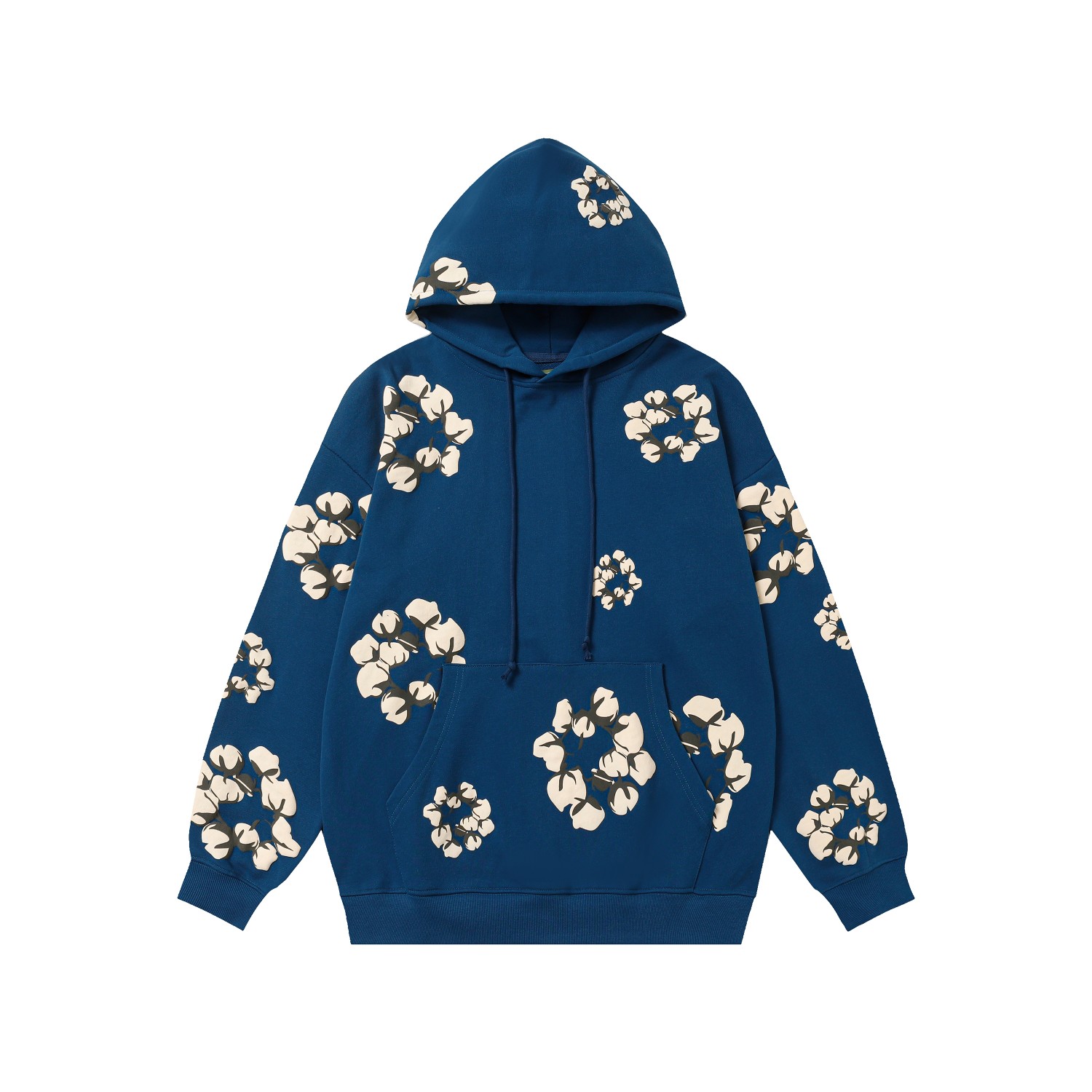 Denim Tears Cactus Tears Wreath Hoodie Blue - PerfectKickZ