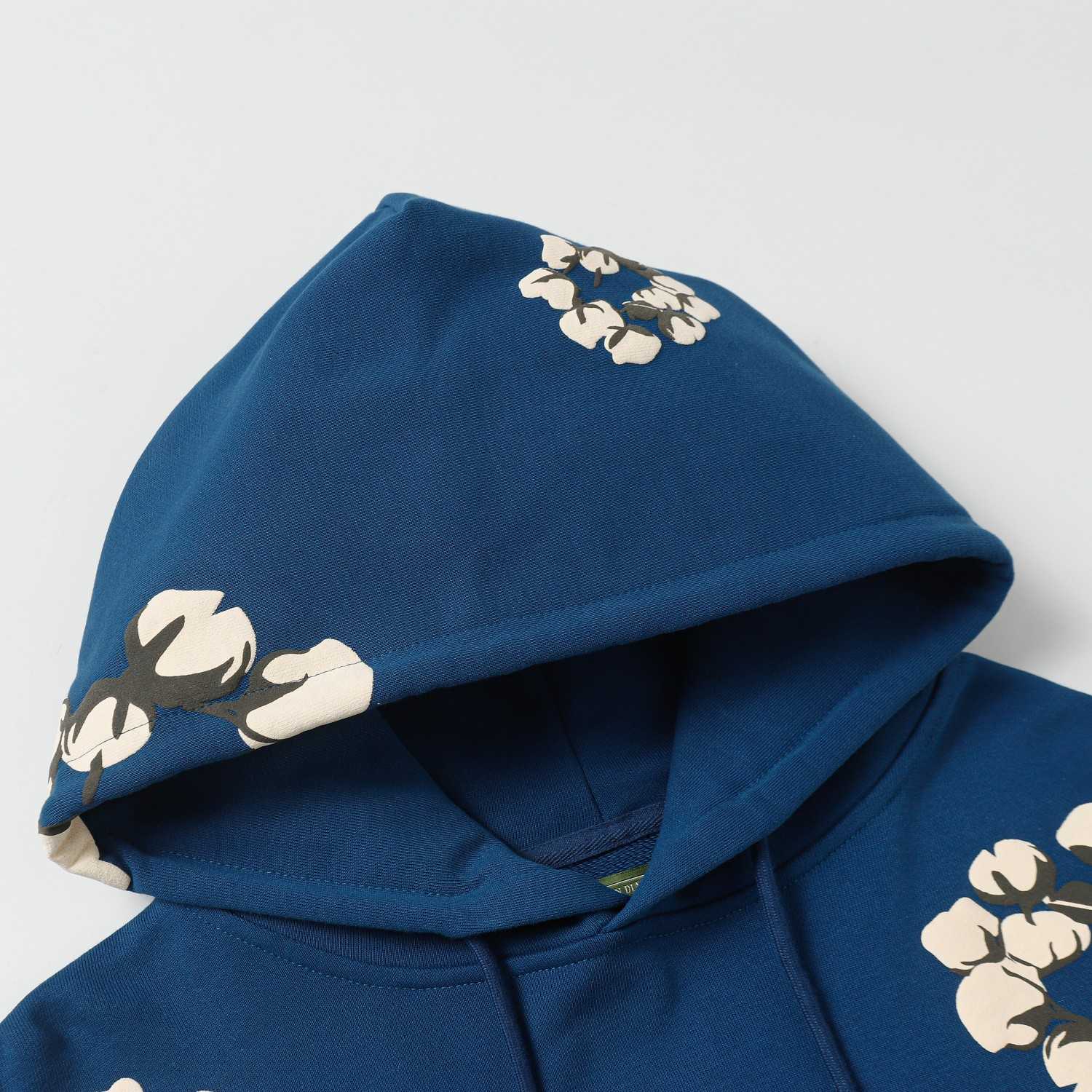 Denim Tears Cactus Tears Wreath Hoodie Blue - PerfectKickZ
