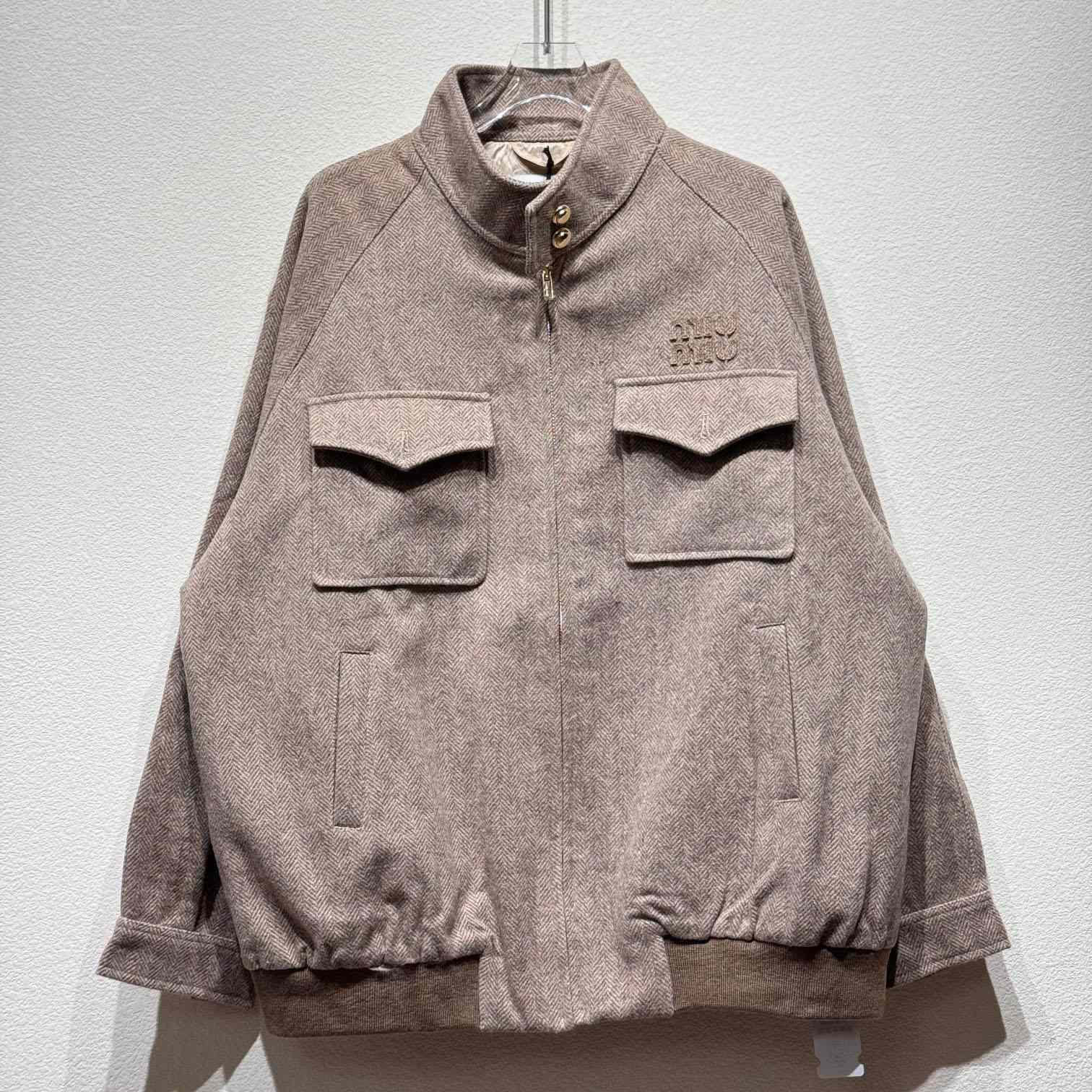 Miu Miu Chevron Blouson Jacket - PerfectKickZ