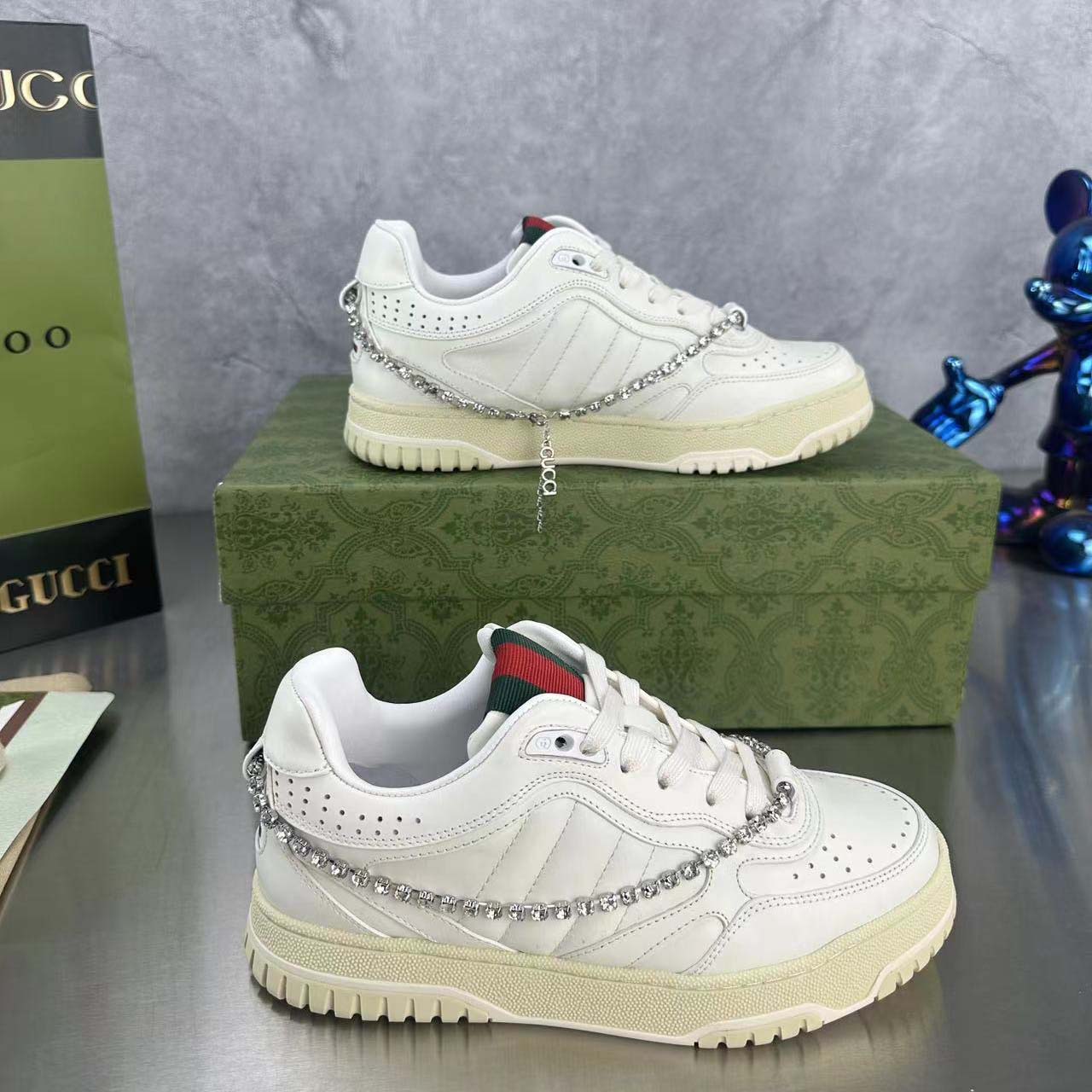 Gucci Women's Gucci Re-Web Sneaker - PerfectKickZ