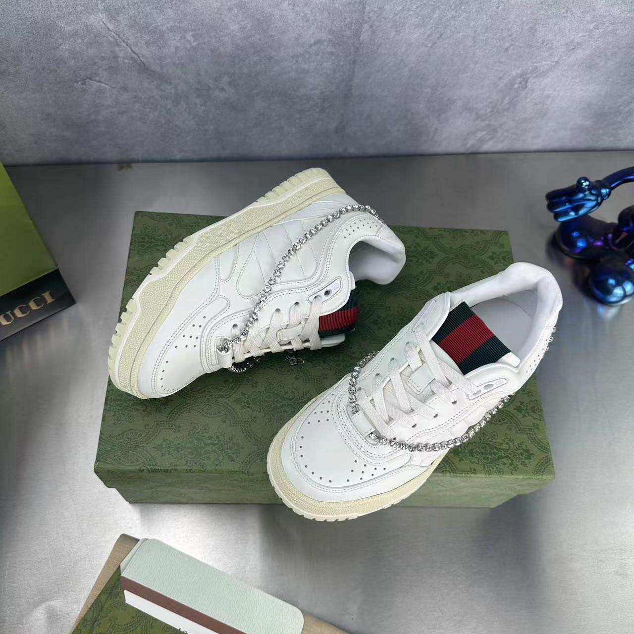 Gucci Women's Gucci Re-Web Sneaker - PerfectKickZ