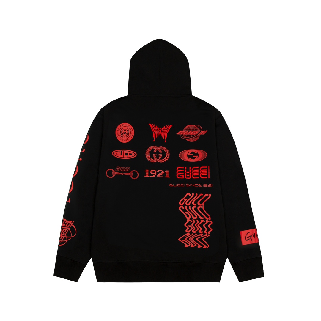 Gucci Symbols Hooded Sweatshirt - PerfectKickZ