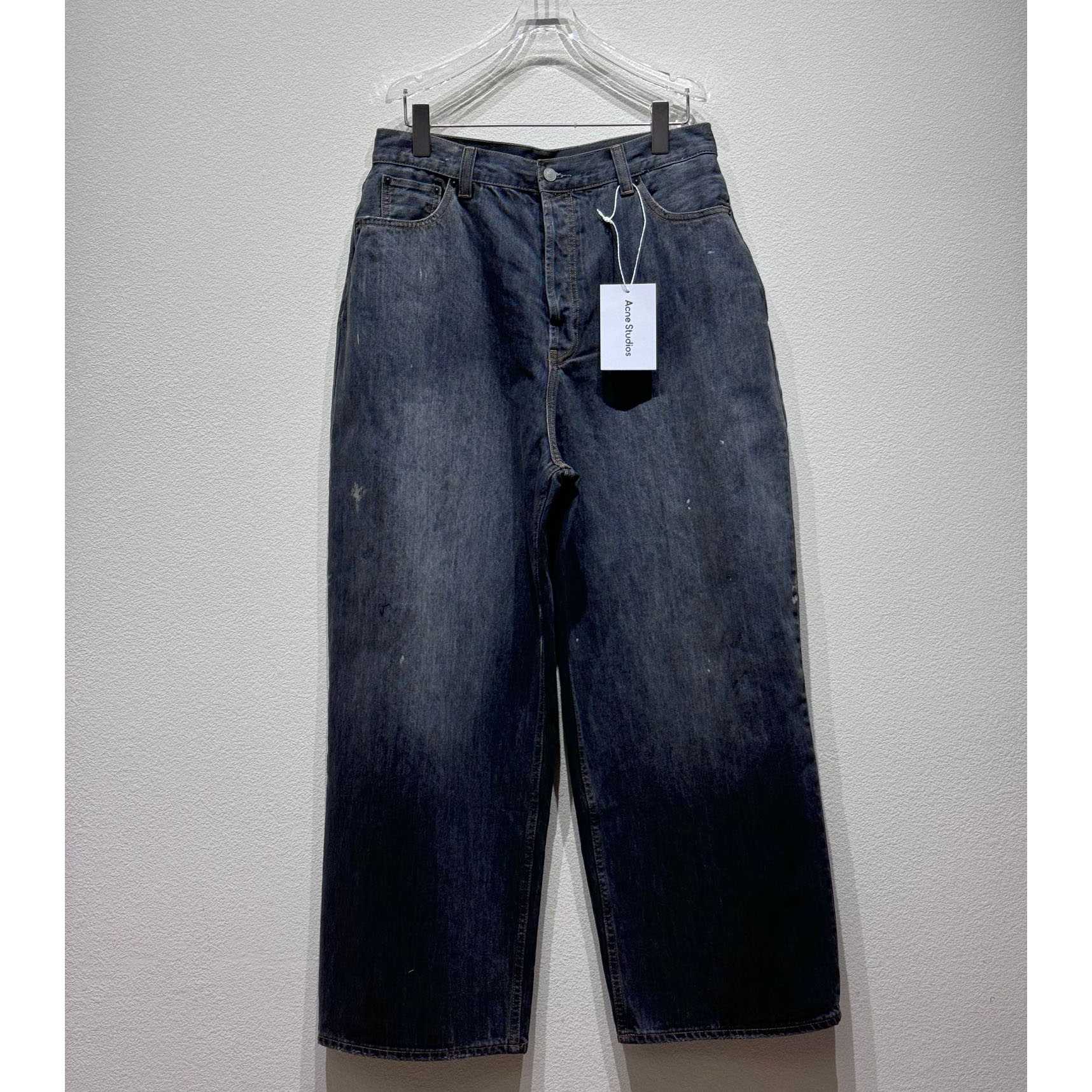Acne Studios Men's Blue Dark Super Baggy Jeans - PerfectKickZ