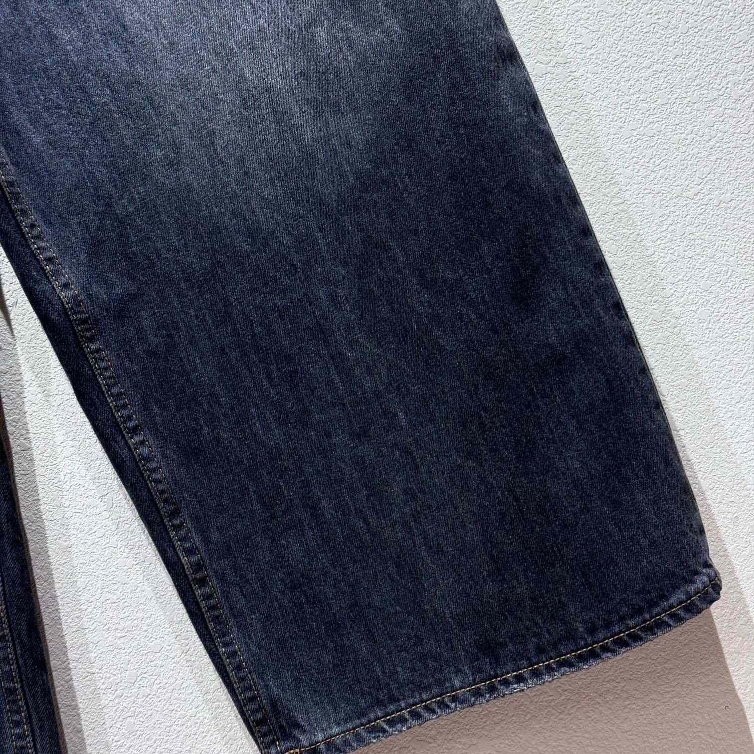 Acne Studios Men's Blue Dark Super Baggy Jeans - PerfectKickZ