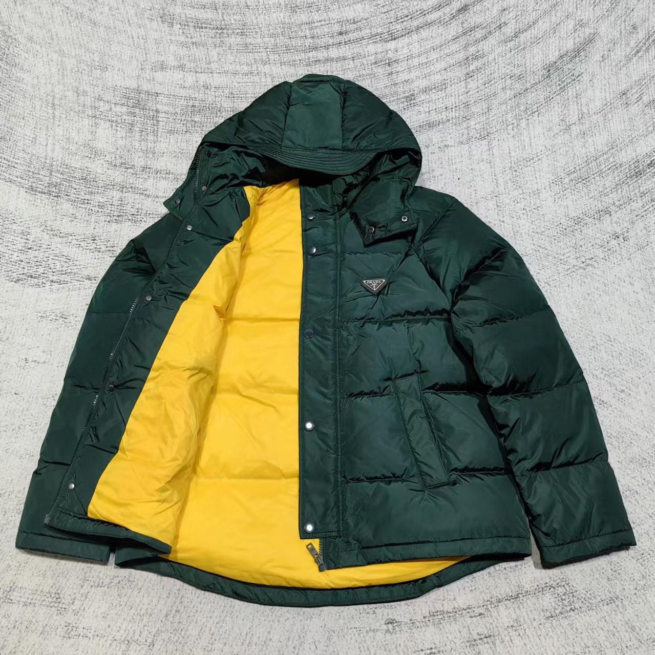 Prada Cropped Re-Nylon Down Jacket - PerfectKickZ