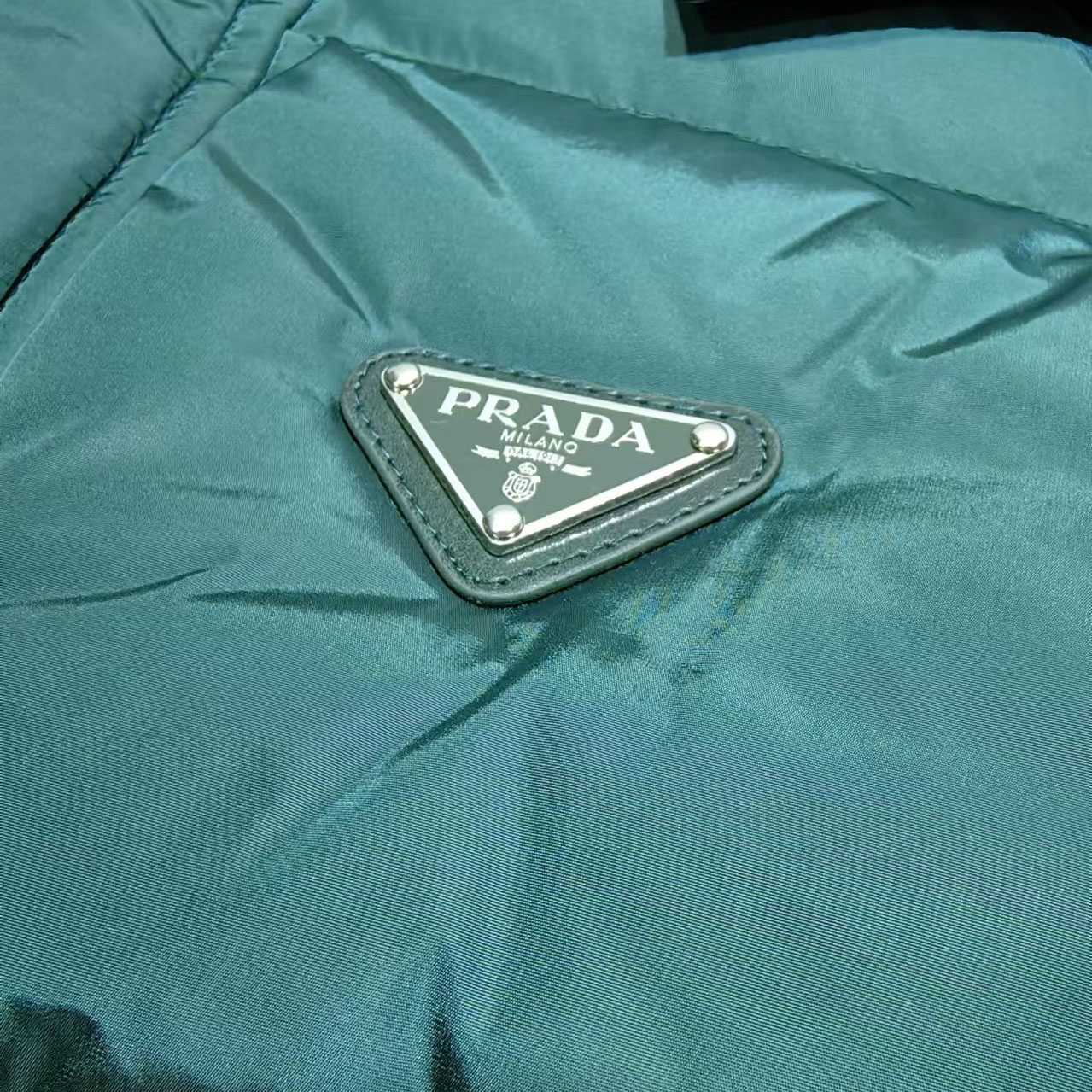 Prada Cropped Re-Nylon Down Jacket - PerfectKickZ