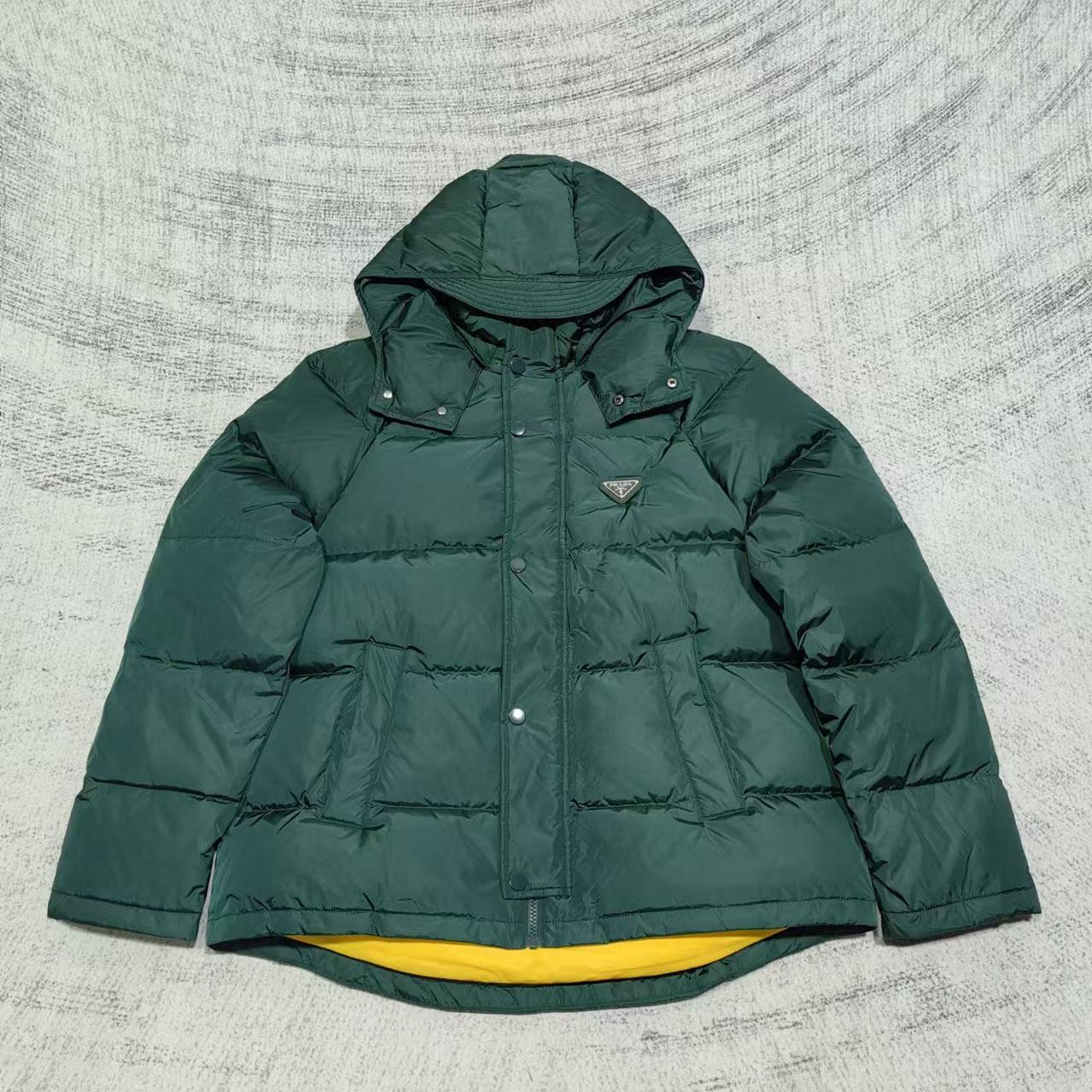 Prada Cropped Re-Nylon Down Jacket - PerfectKickZ