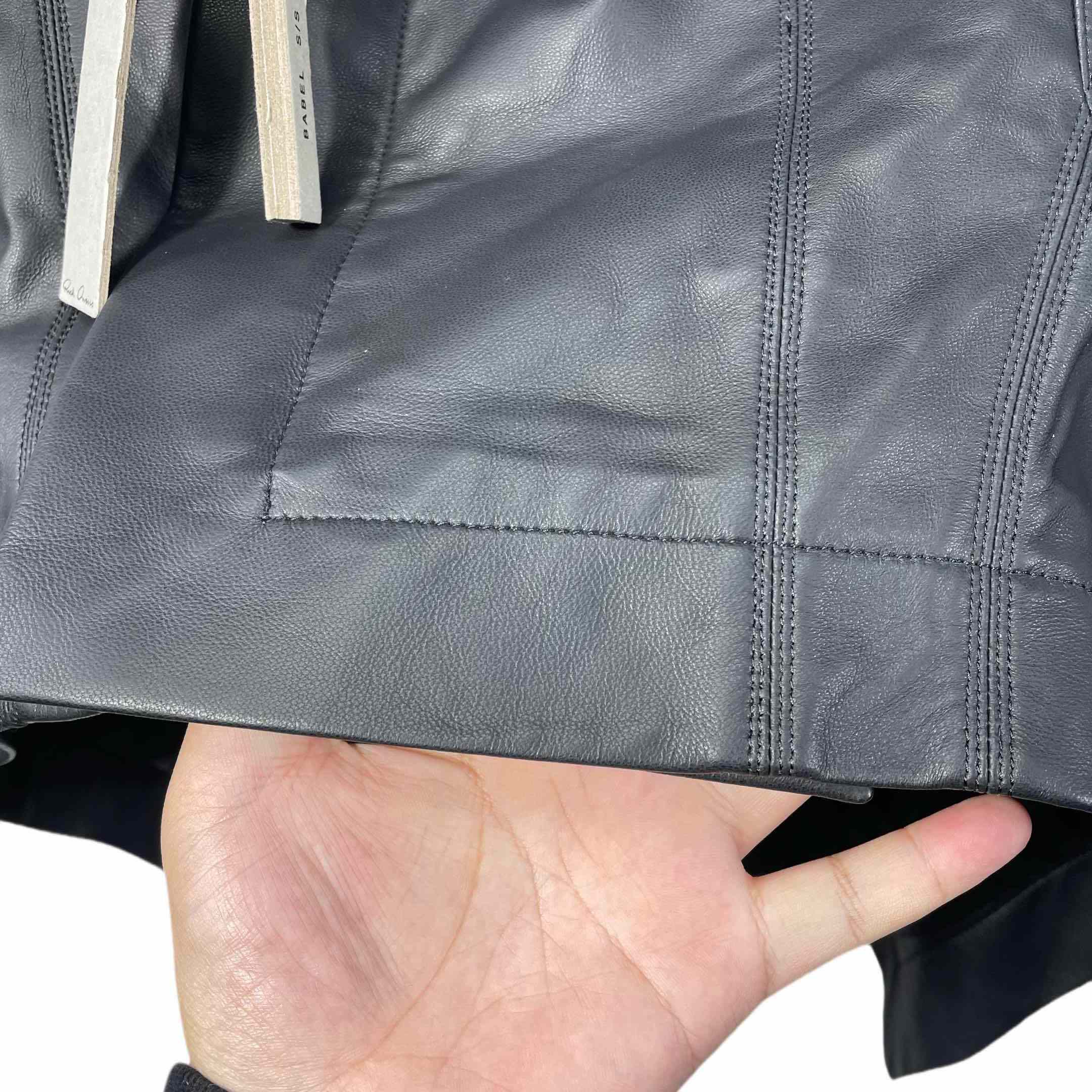 Rick Owens SS25 Hollywood Naska Biker In Black - PerfectKickZ