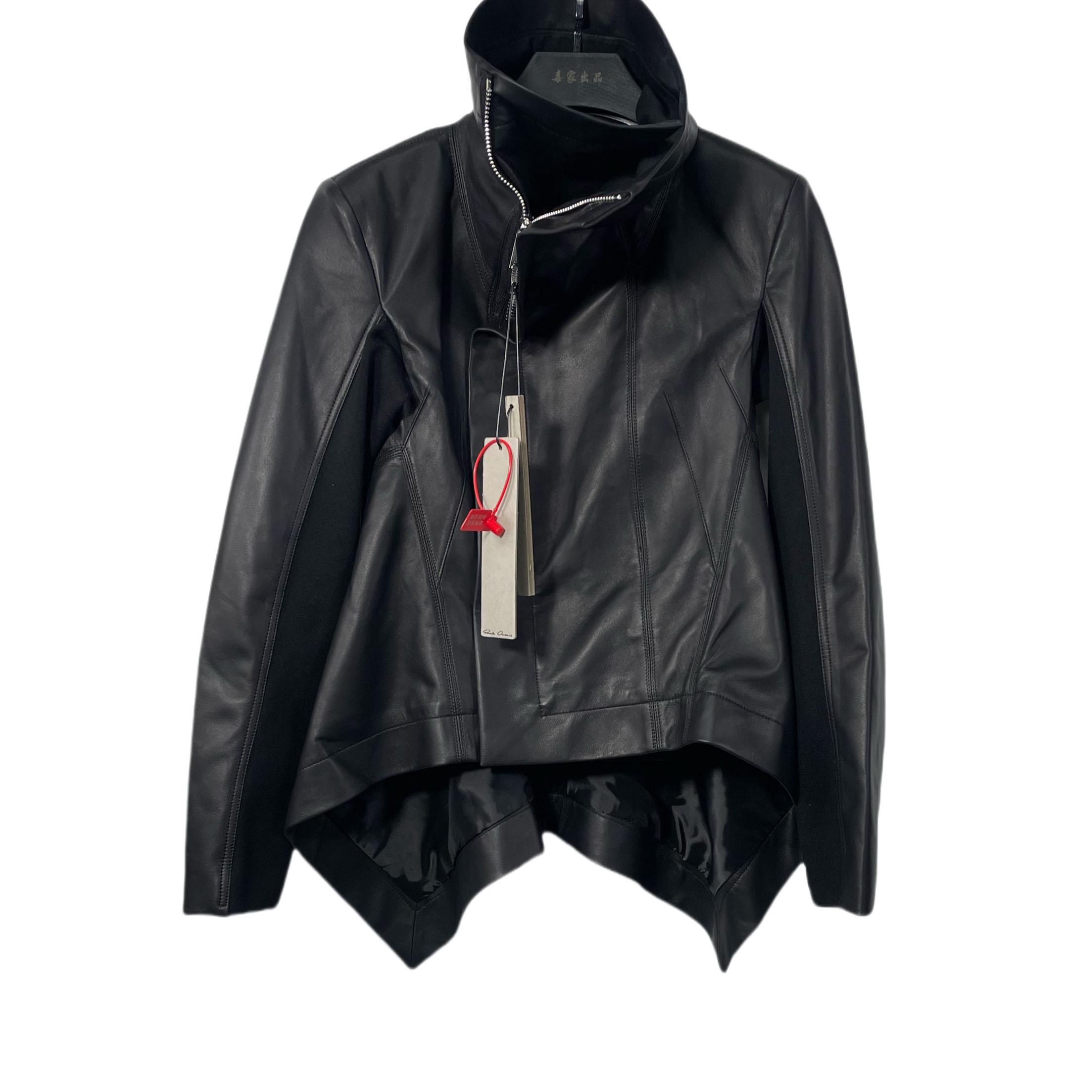 Rick Owens SS25 Hollywood Naska Biker In Black - PerfectKickZ