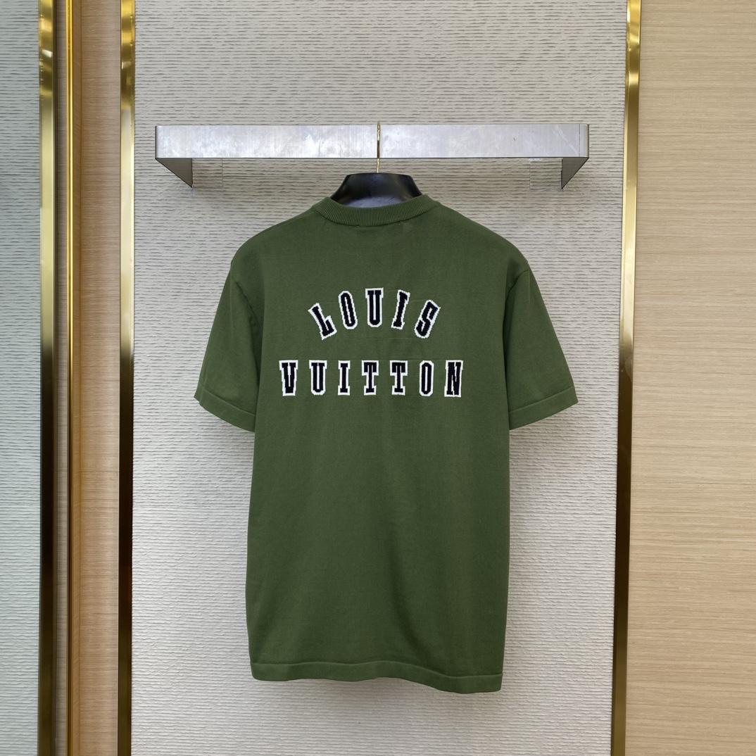 Louis Vuitton Short-Sleeved Cotton Crewneck  1AGJS2 - PerfectKickZ