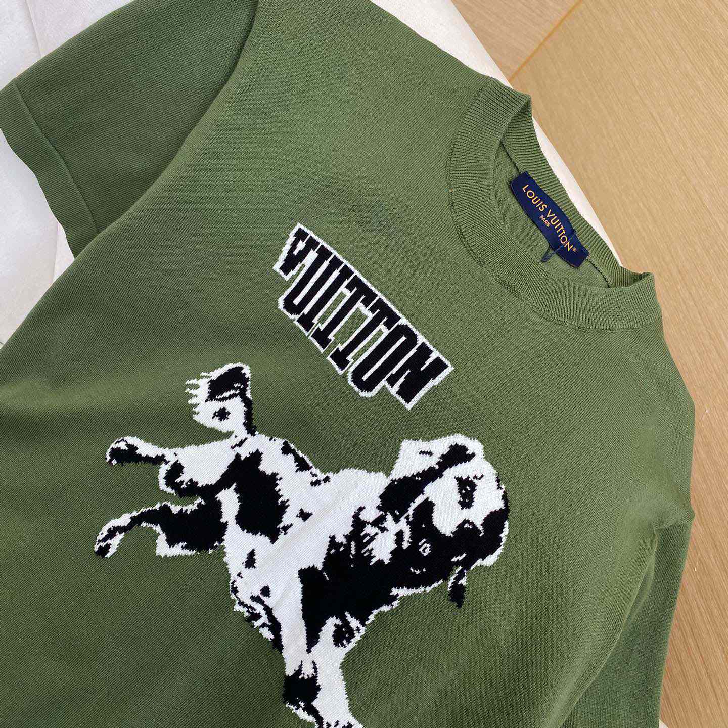 Louis Vuitton Short-Sleeved Cotton Crewneck  1AGJS2 - PerfectKickZ