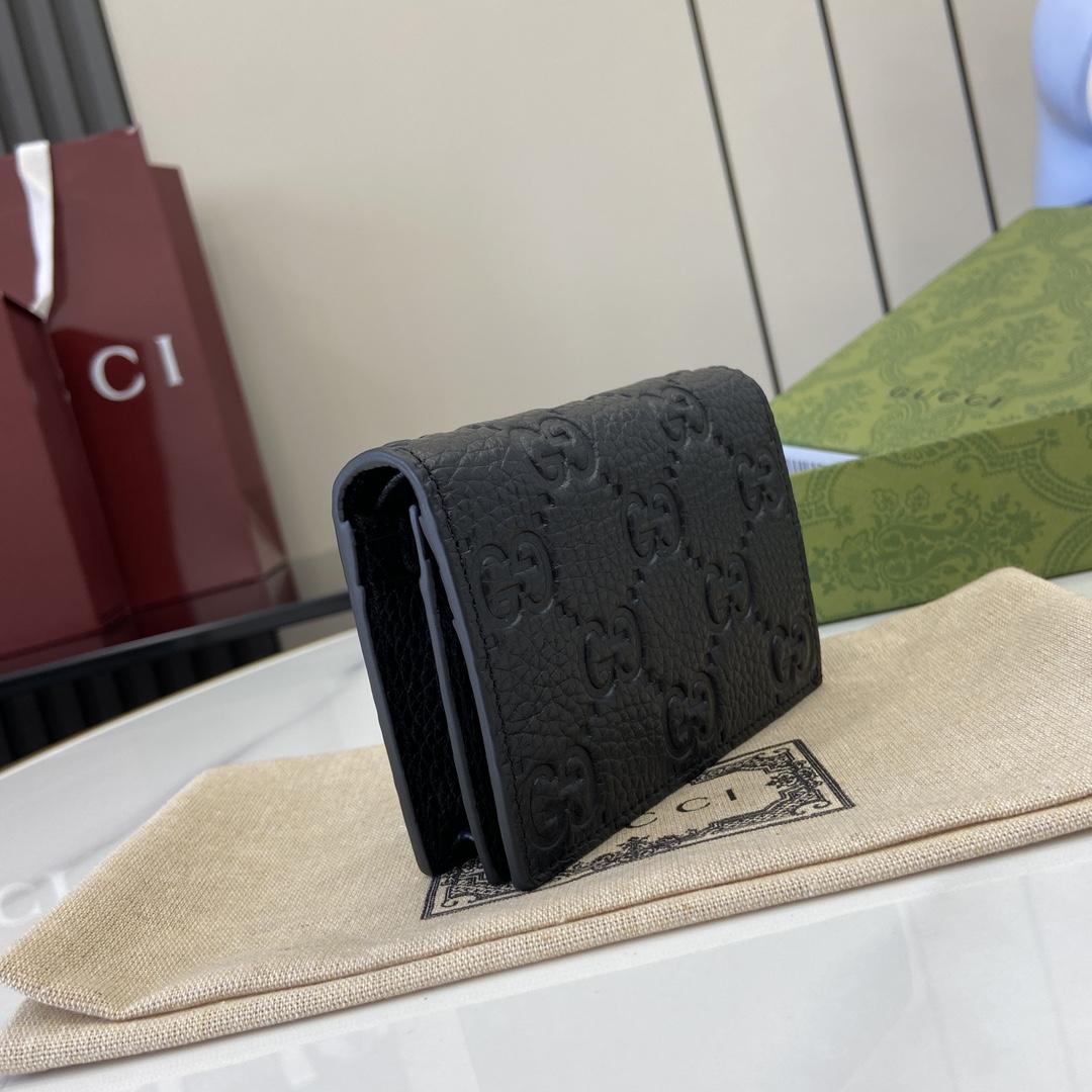 Gucci GG Emblem Mini Wallet - PerfectKickZ