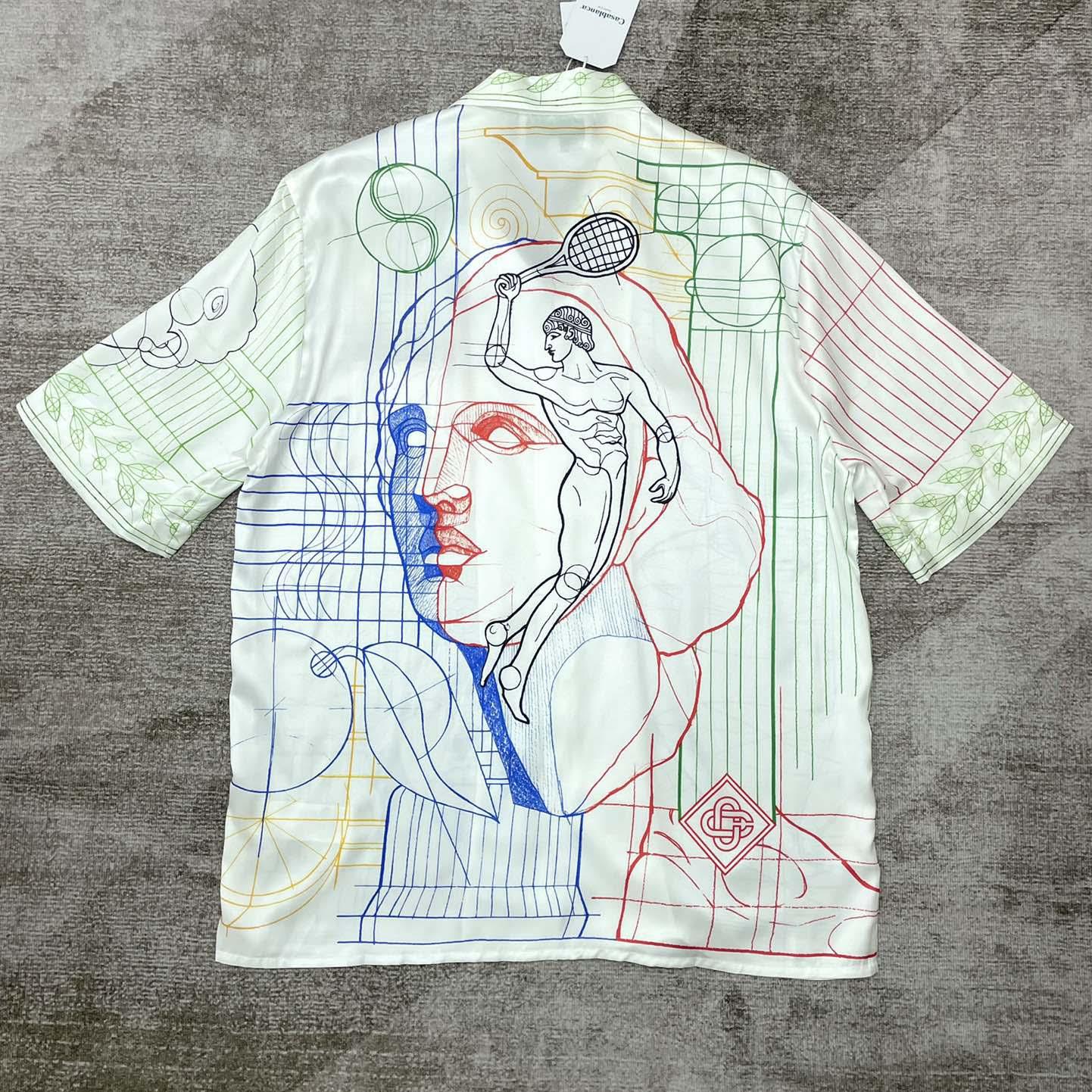 Casablanca Silk Cuban Shirt     CA3513 - PerfectKickZ