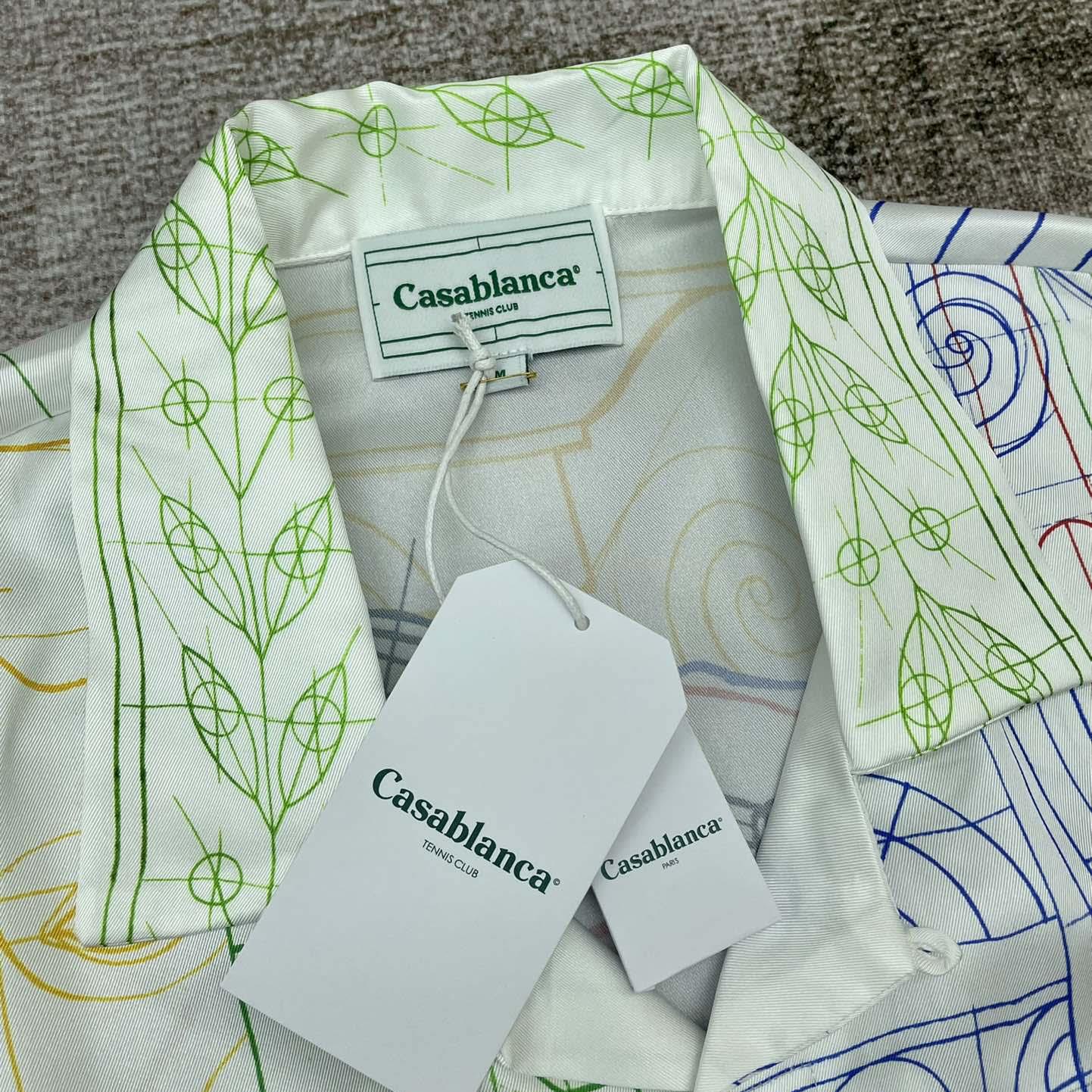 Casablanca Silk Cuban Shirt     CA3513 - PerfectKickZ