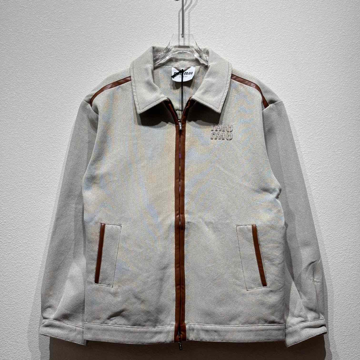 Miu Miu Jacquard Canvas Blouson Jacket - PerfectKickZ