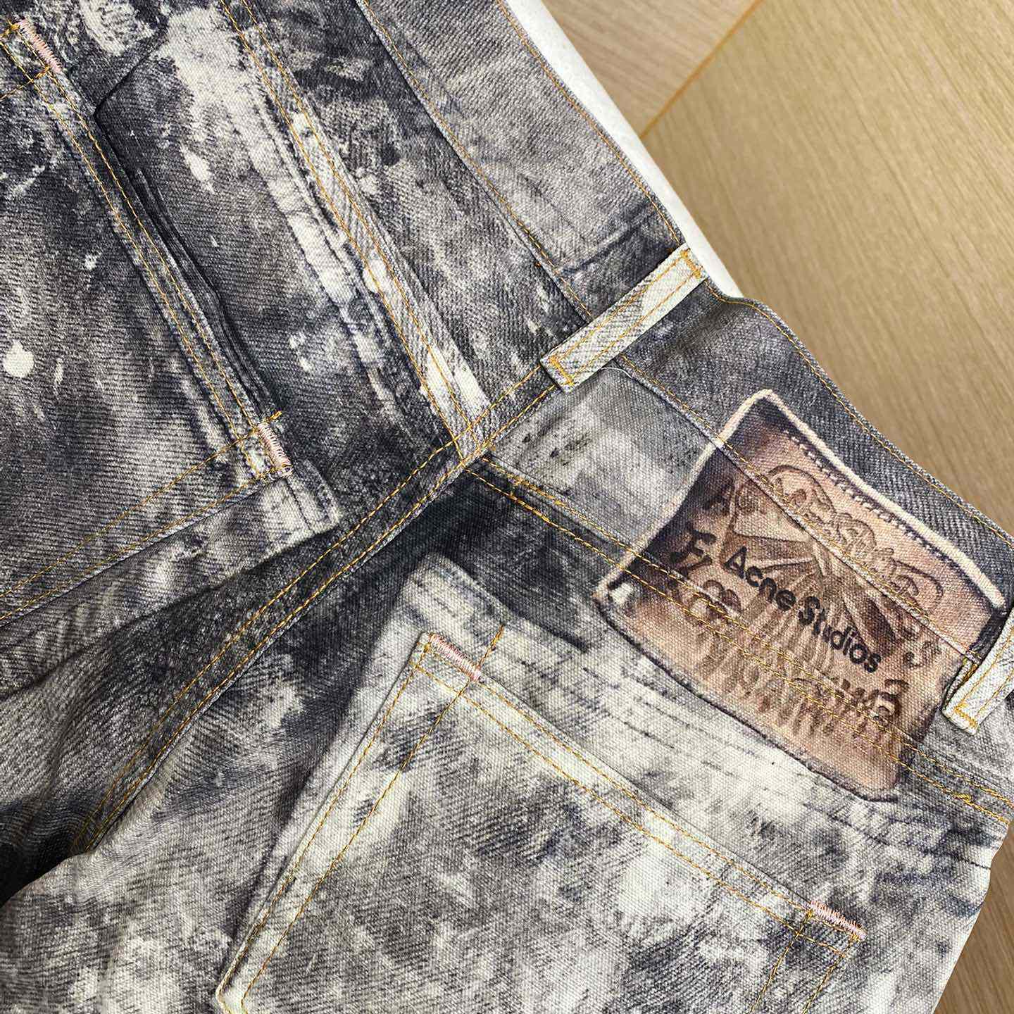 Acne Studios Paint Splatter Denim - 