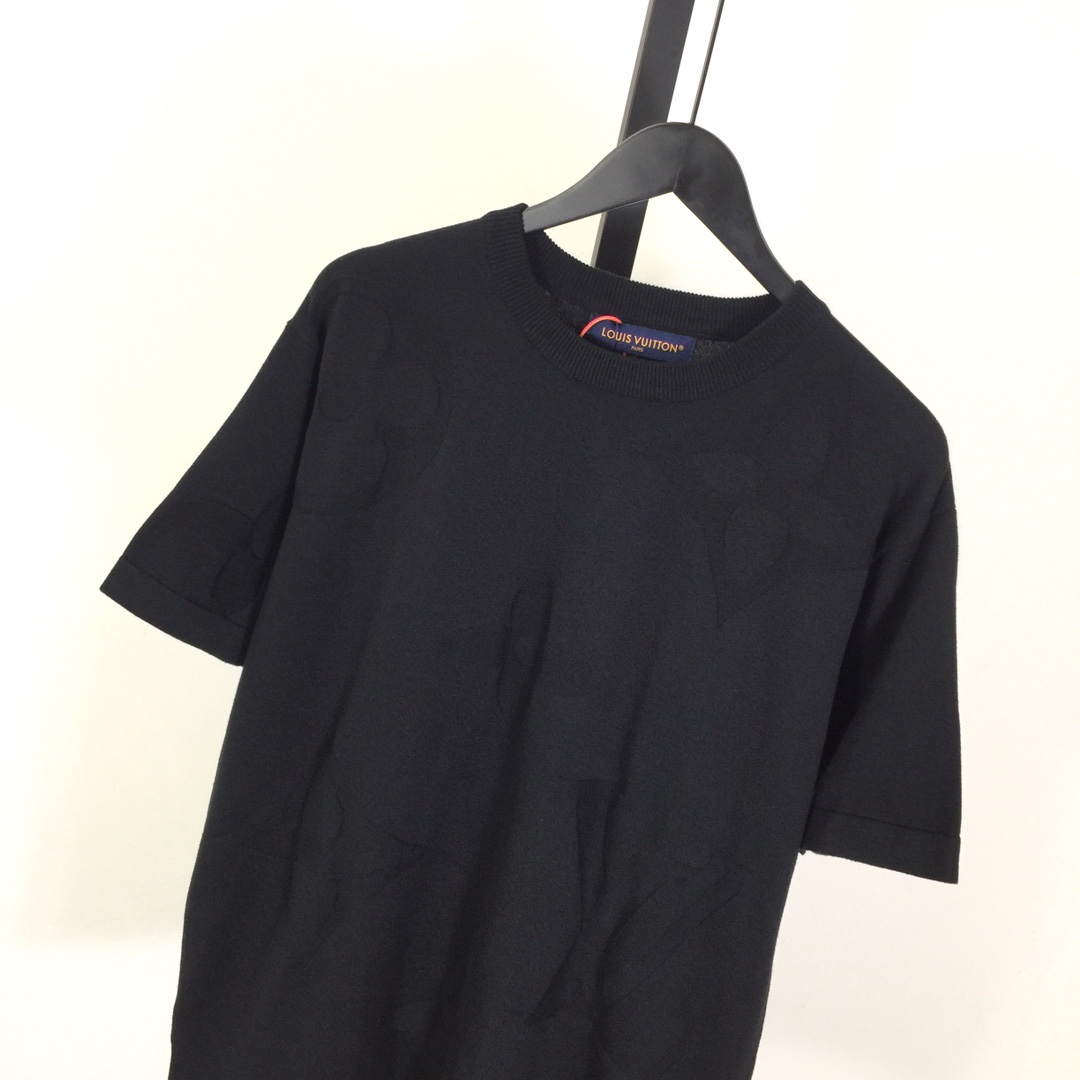 Louis Vuitton Monogram Short-Sleeved Cotton Crewneck   1AFYEY - 