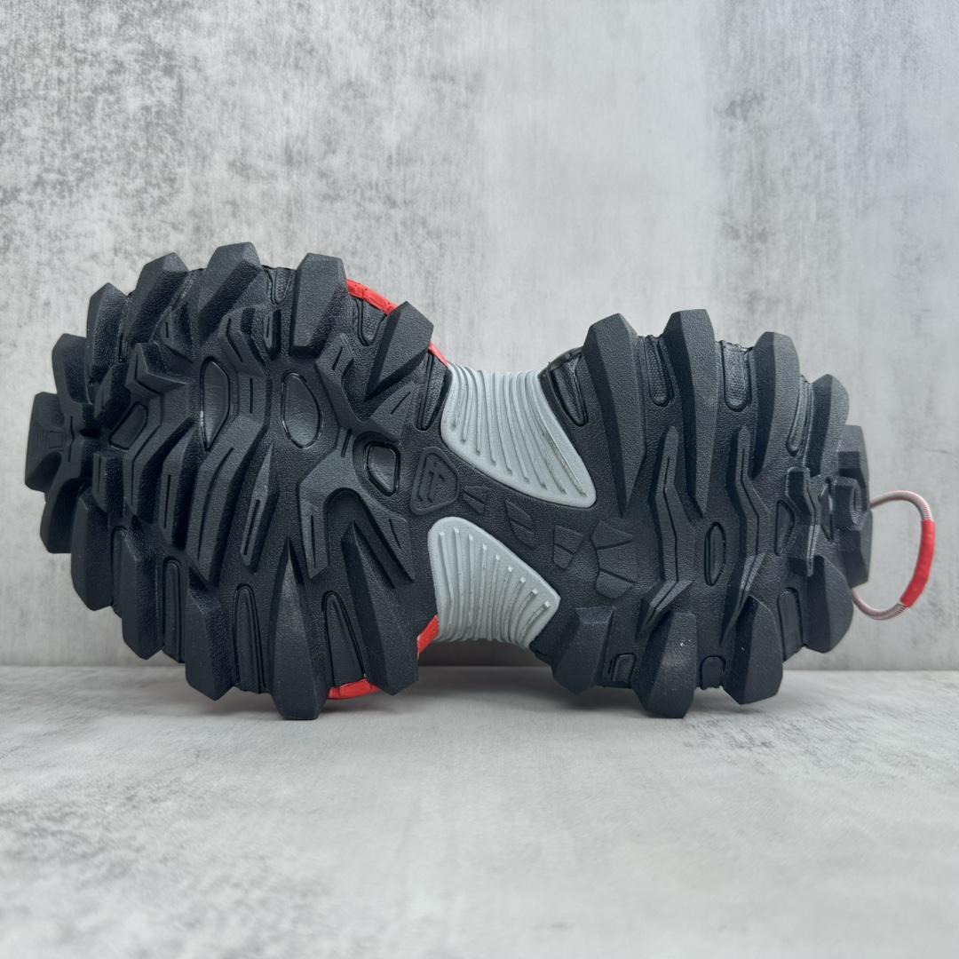 Balenciaga Hike Sneaker In Red And Black  - PerfectKickZ