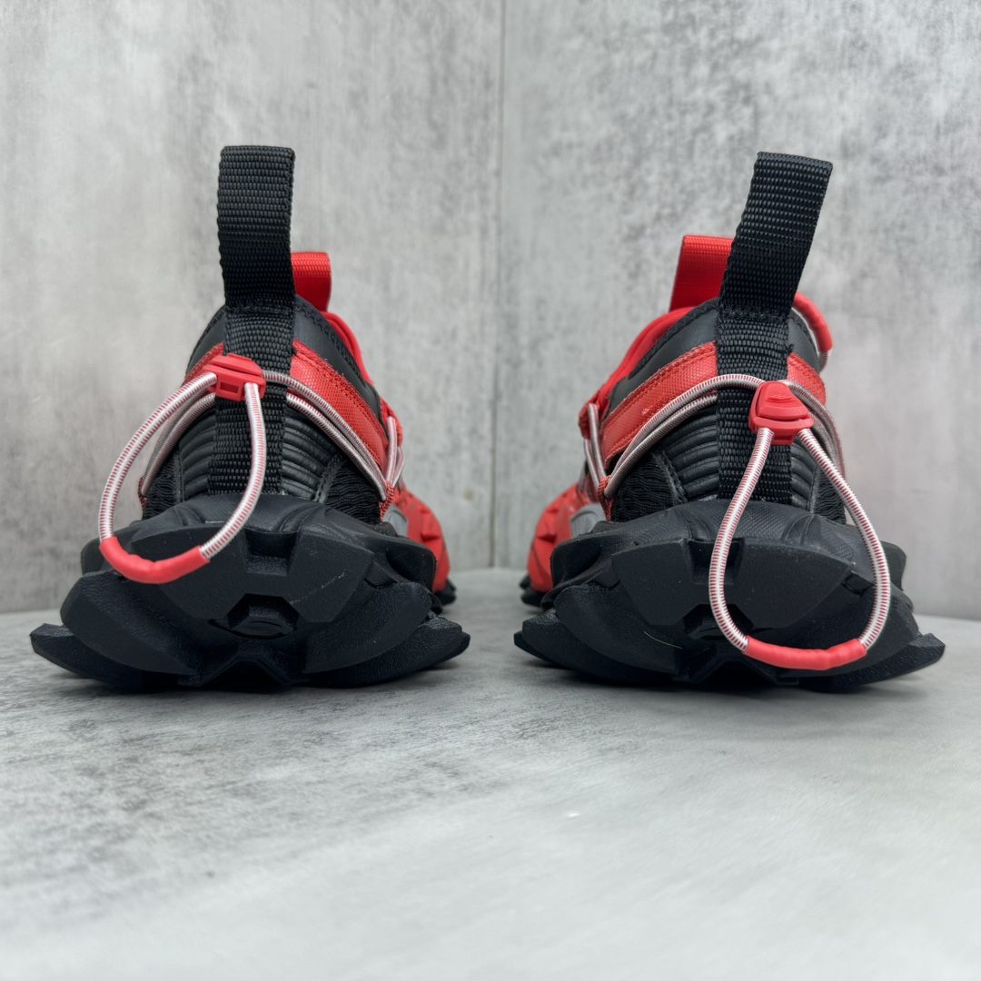 Balenciaga Hike Sneaker In Red And Black  - PerfectKickZ