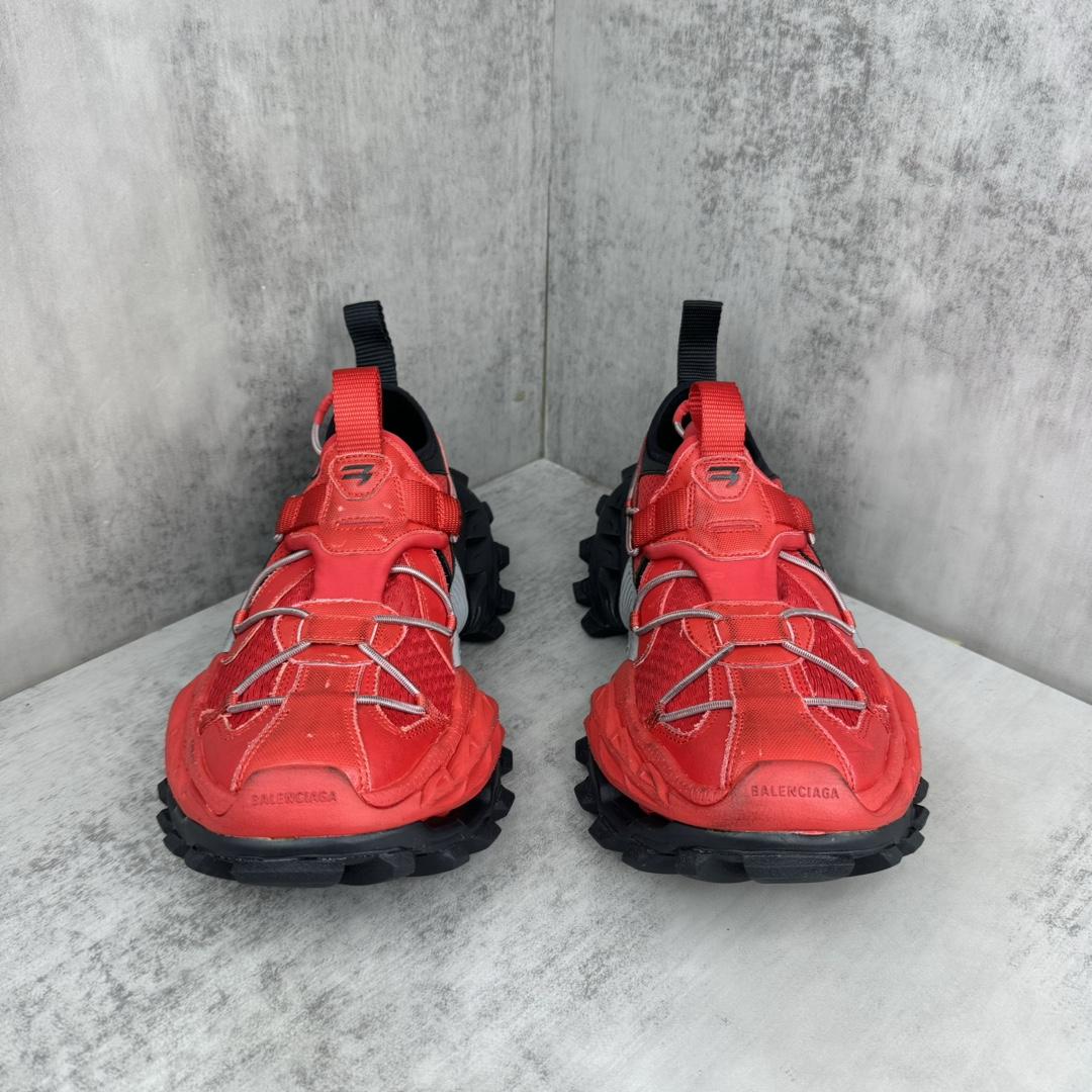 Balenciaga Hike Sneaker In Red And Black  - PerfectKickZ