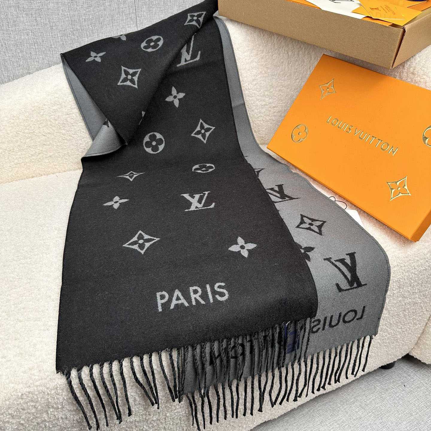 Louis Vuitton All About Monogram Scarf  M79225 - PerfectKickZ