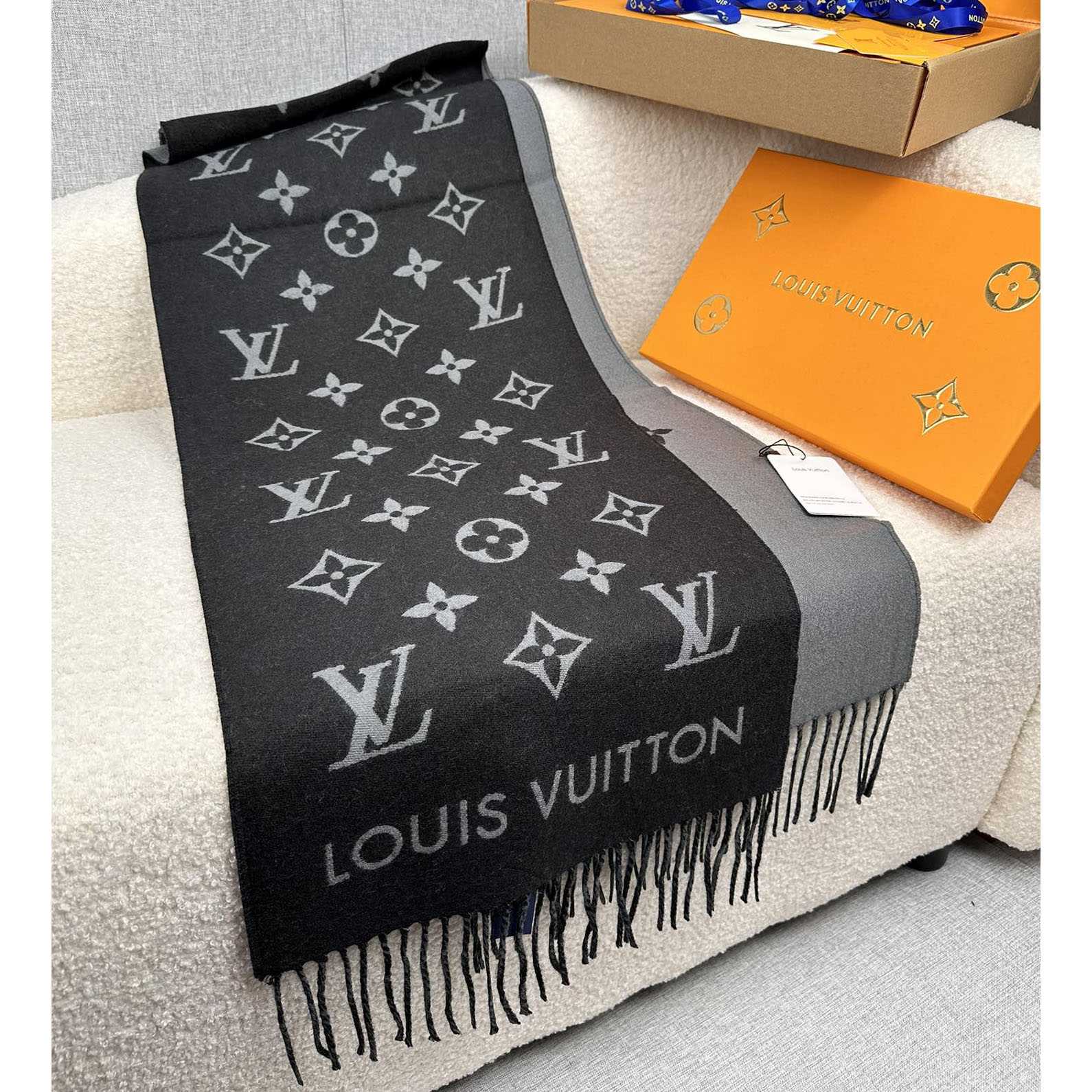Louis Vuitton All About Monogram Scarf  M79225 - PerfectKickZ