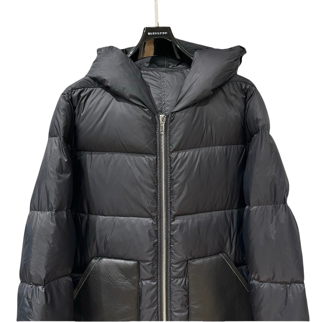 Rick Owens Hooded Duvet Jacket  - PerfectKickZ