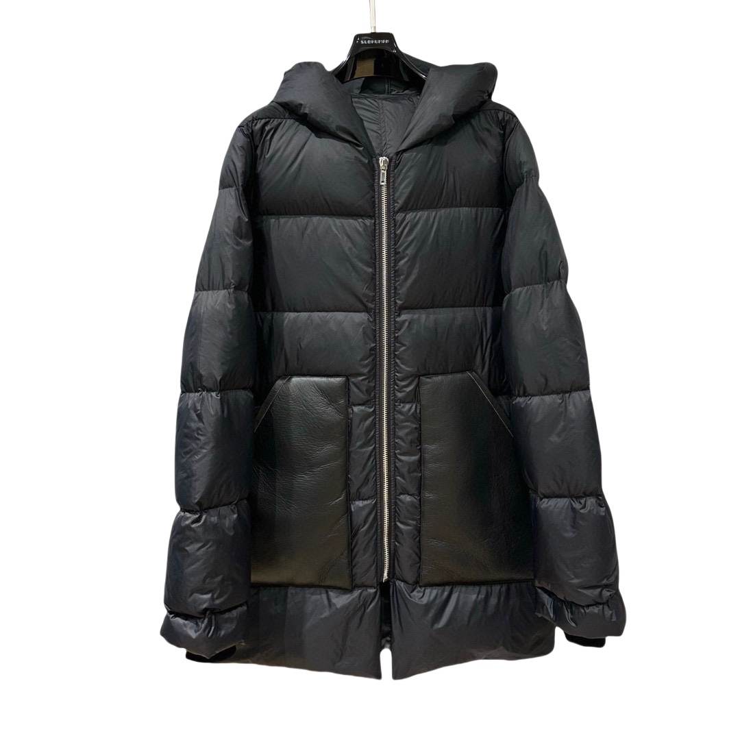 Rick Owens Hooded Duvet Jacket  - PerfectKickZ