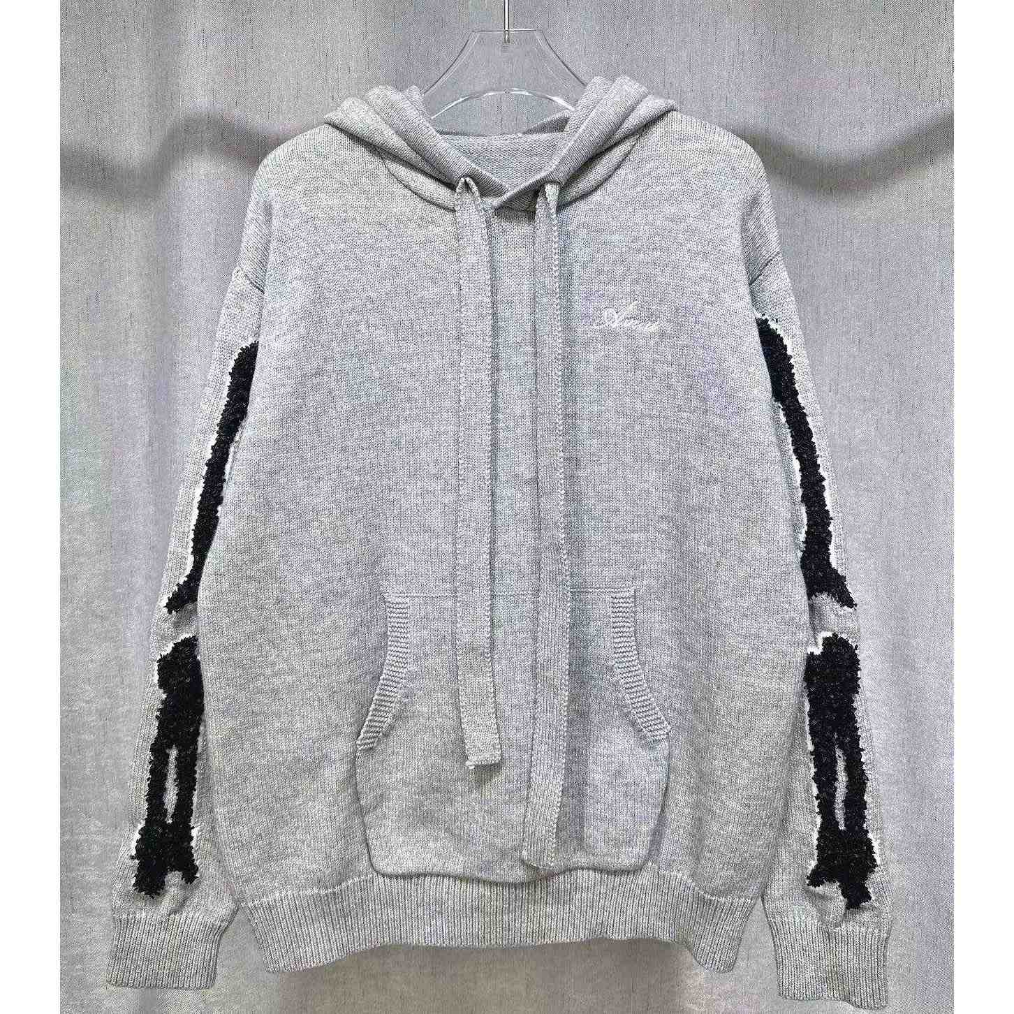 Amiri Bones Hoodie With Embroidered Logo - PerfectKickZ