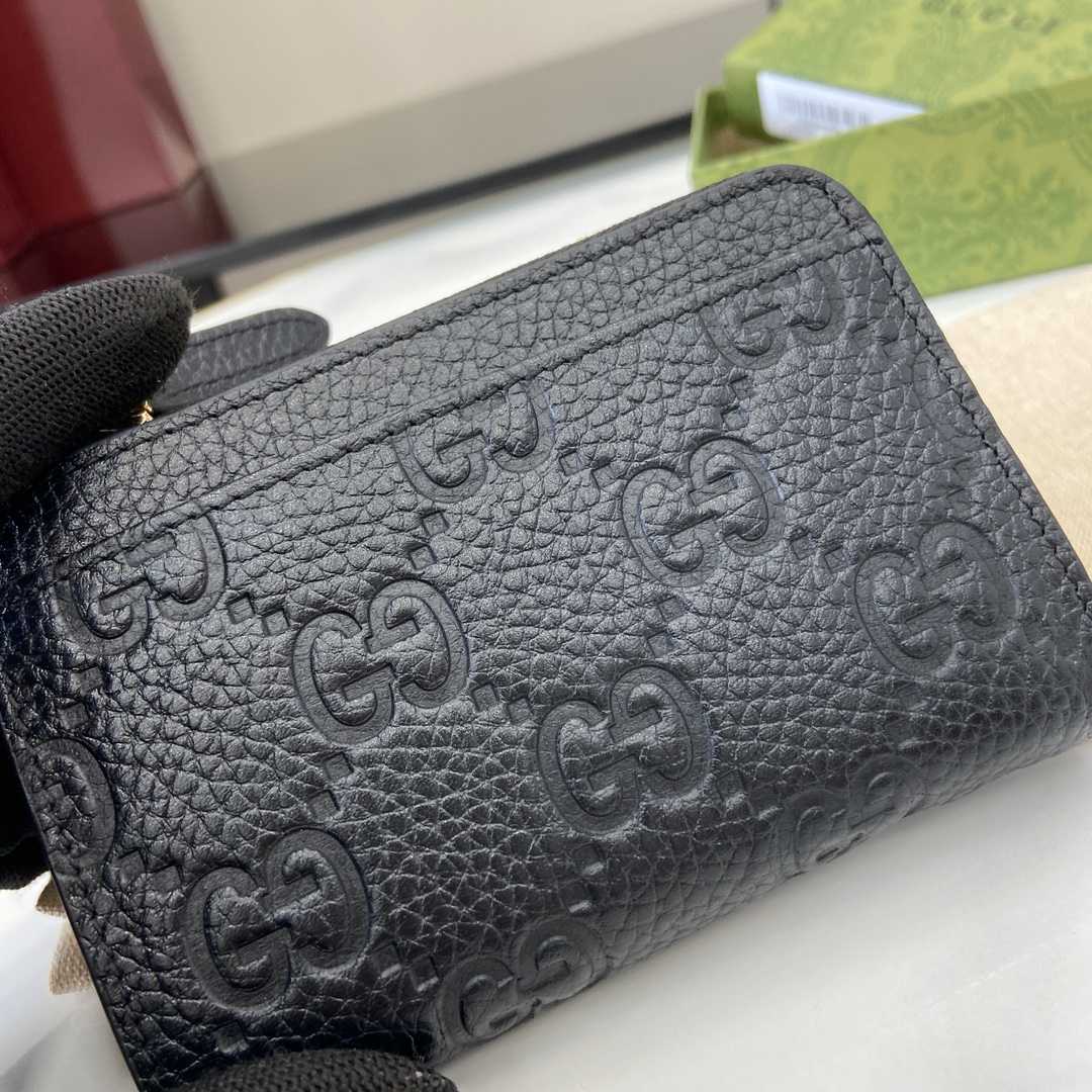 Gucci GG Emblem Zip Card Case  - PerfectKickZ