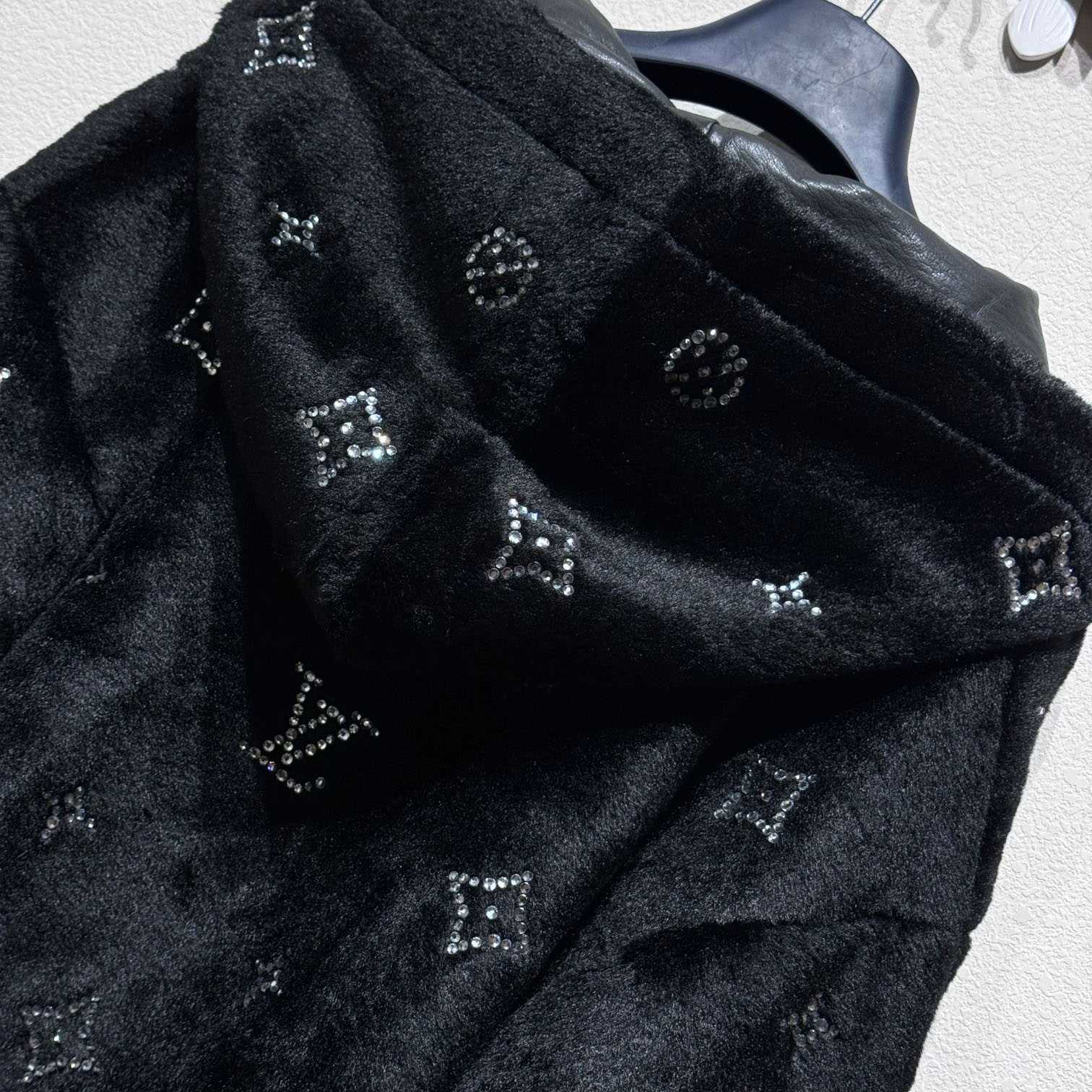 Louis Vuitton MNG Embellished Shearling Hoodie - PerfectKickZ