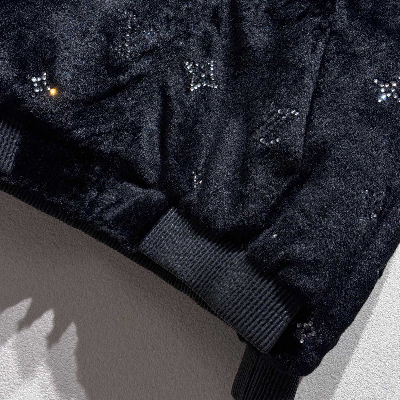 Louis Vuitton MNG Embellished Shearling Hoodie - PerfectKickZ