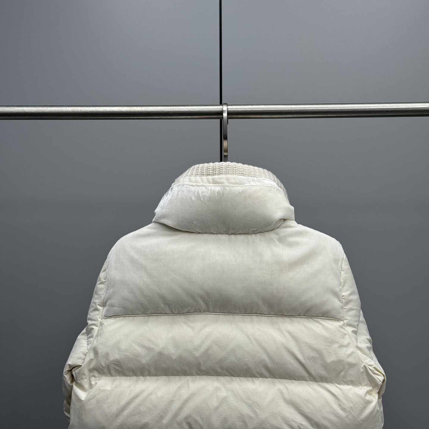 Moncler Auffrique  Velvet-trimmed Down Jacket - PerfectKickZ