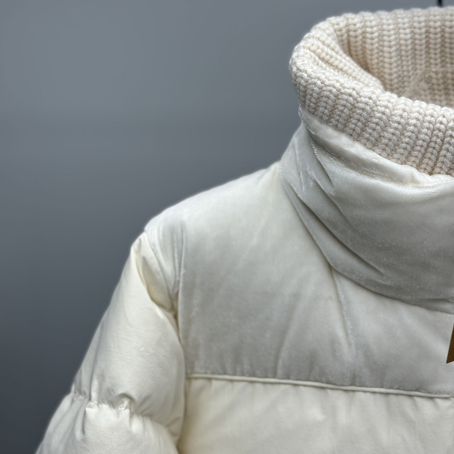 Moncler Auffrique  Velvet-trimmed Down Jacket - PerfectKickZ