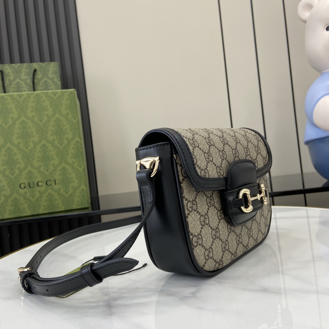 Gucci Horsebit 1955 Soft Mini Shoulder Bag - PerfectKickZ