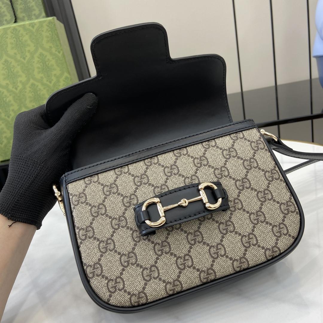 Gucci Horsebit 1955 Soft Mini Shoulder Bag - PerfectKickZ