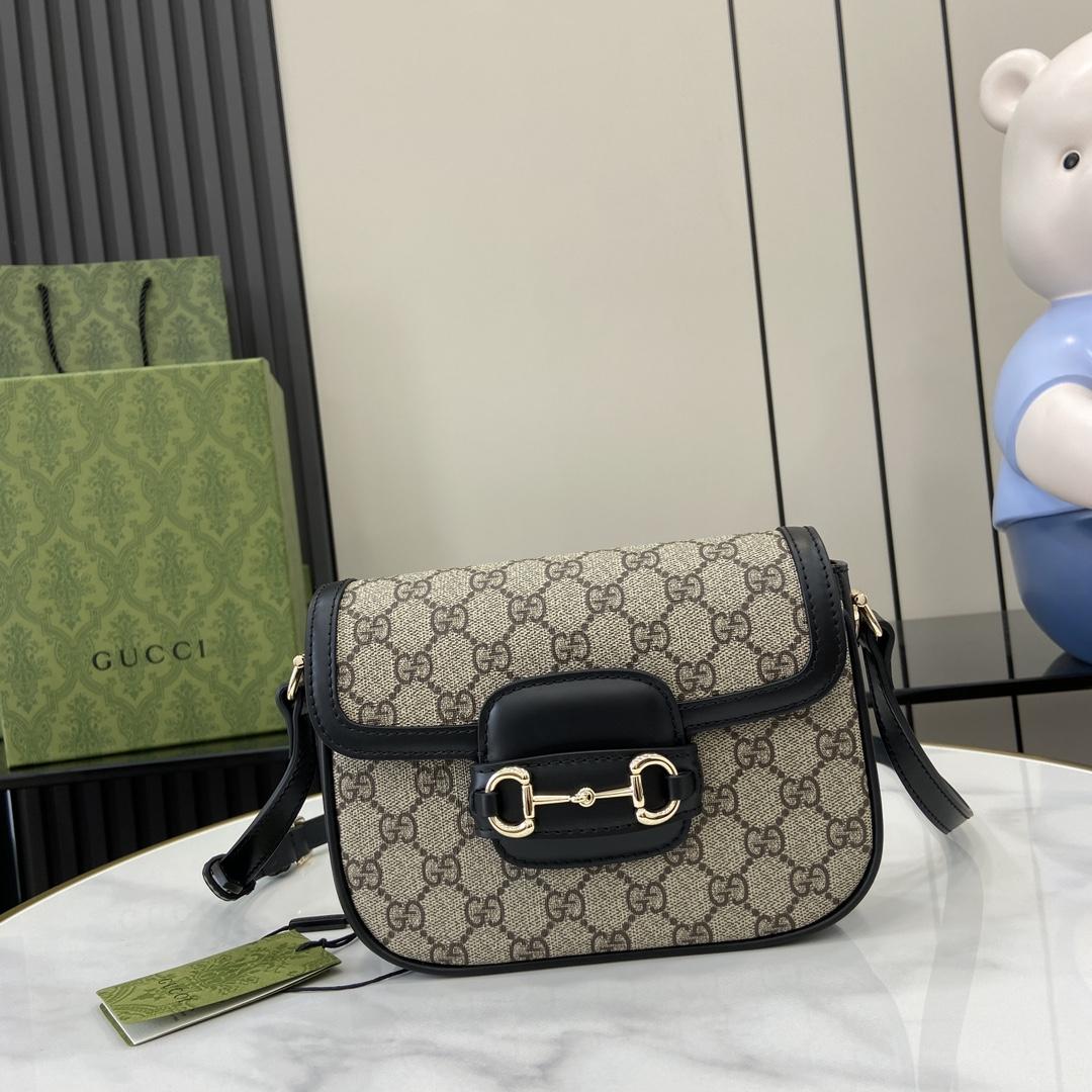 Gucci Horsebit 1955 Soft Mini Shoulder Bag - PerfectKickZ