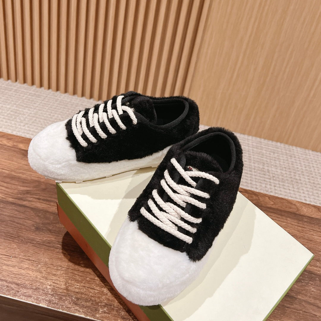 Marni Black Teddy Tennis Sneaker - PerfectKickZ