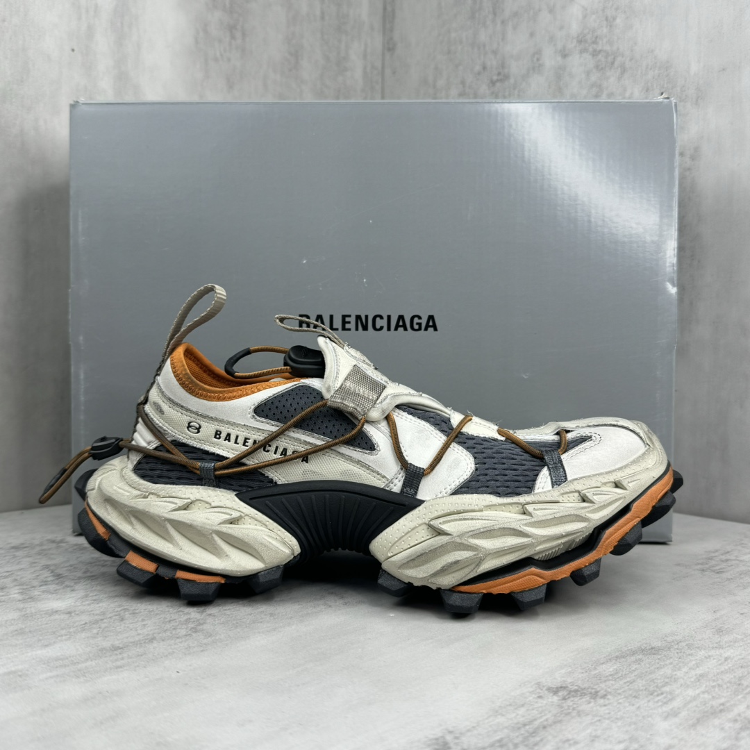 Balenciaga Hike Sneaker In Beige And Orange - PerfectKickZ