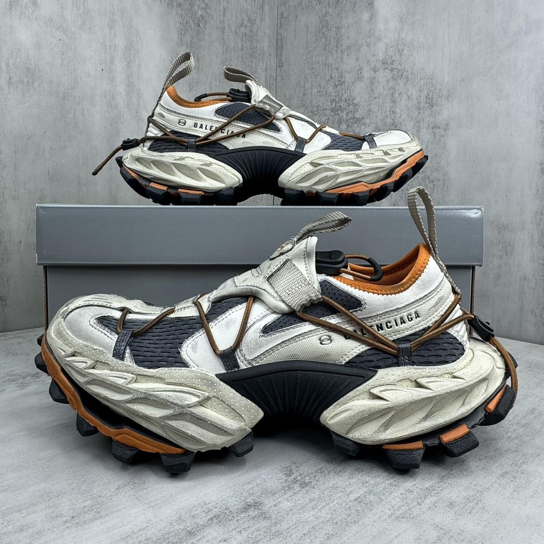 Balenciaga Hike Sneaker In Beige And Orange - PerfectKickZ
