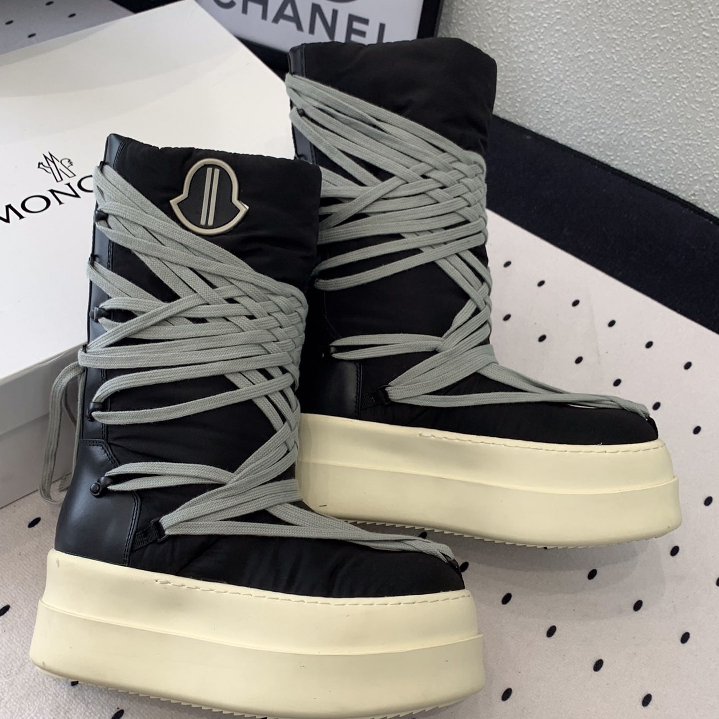Moncler x Rick Owens Bigrocks Padded Boots - PerfectKickZ