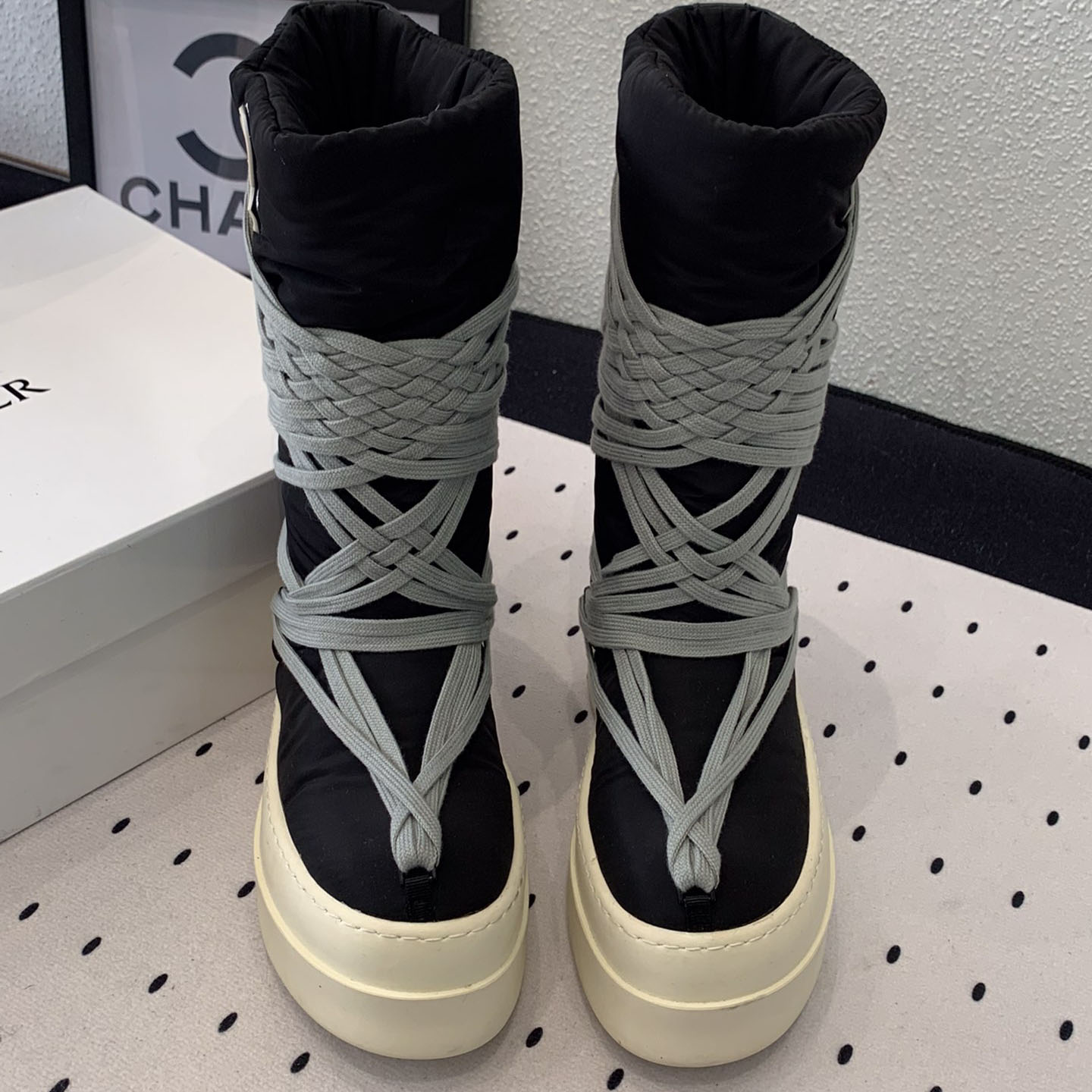 Moncler x Rick Owens Bigrocks Padded Boots - PerfectKickZ