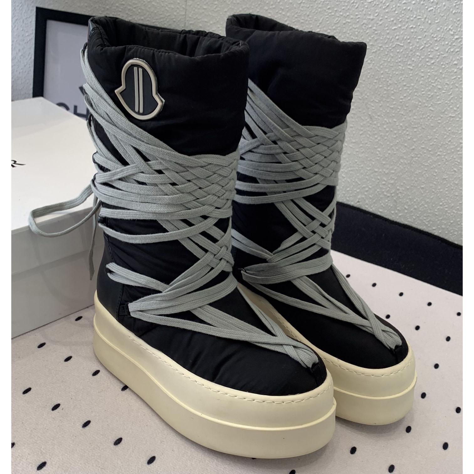 Moncler x Rick Owens Bigrocks Padded Boots - PerfectKickZ