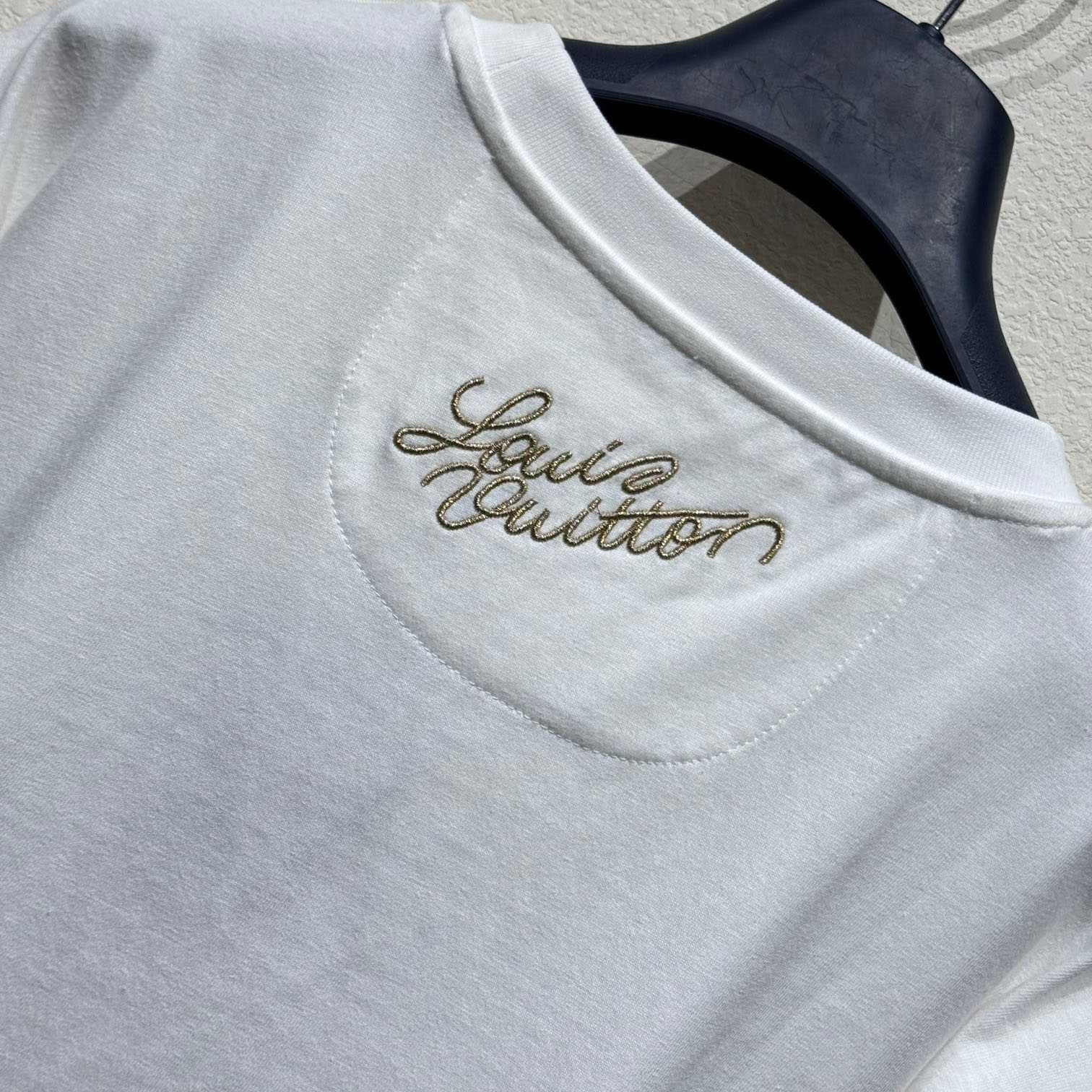 Louis Vuitton Embellished Cotton T-Shirt  1AGJZO - PerfectKickZ