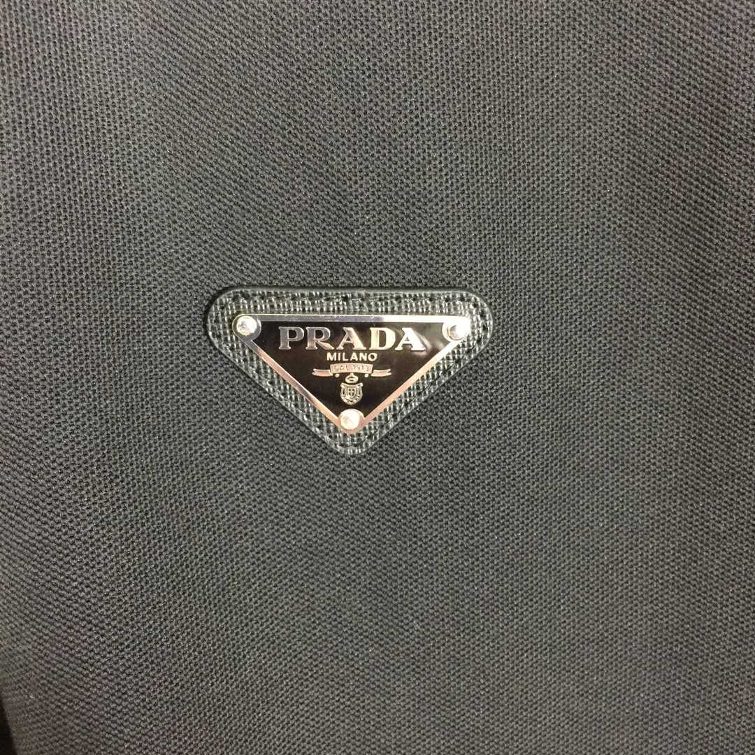 Prada Triangle-logo Cotton Polo Shirt - PerfectKickZ