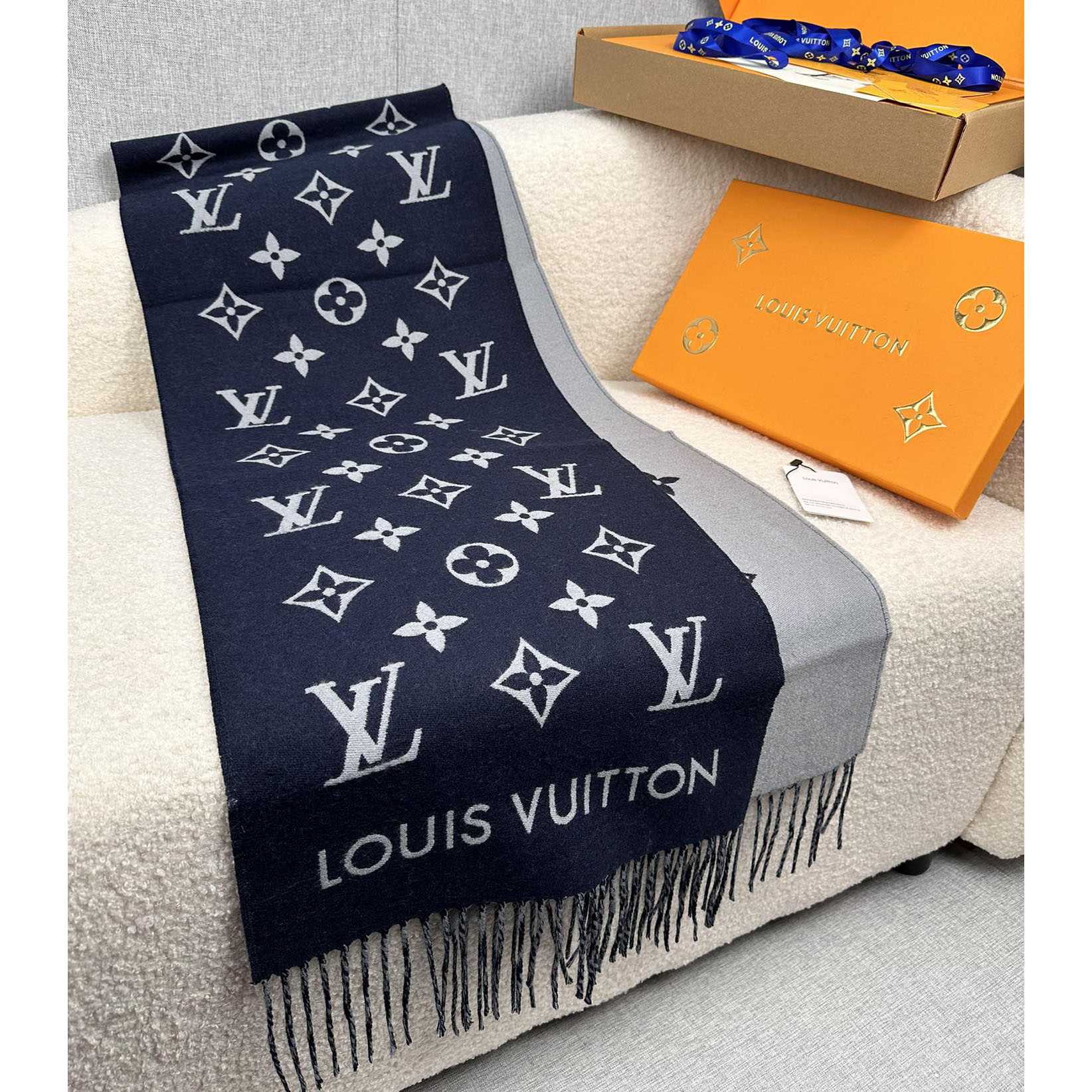 Louis Vuitton All About Monogram Scarf  M79130 - PerfectKickZ