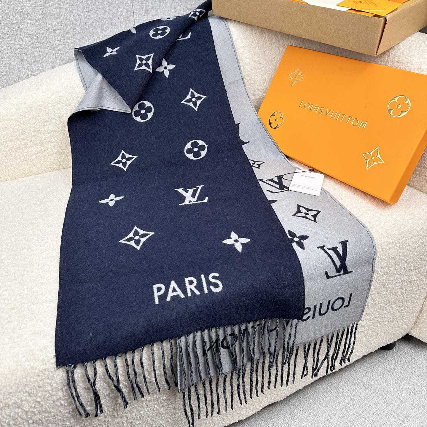 Louis Vuitton All About Monogram Scarf  M79130 - PerfectKickZ